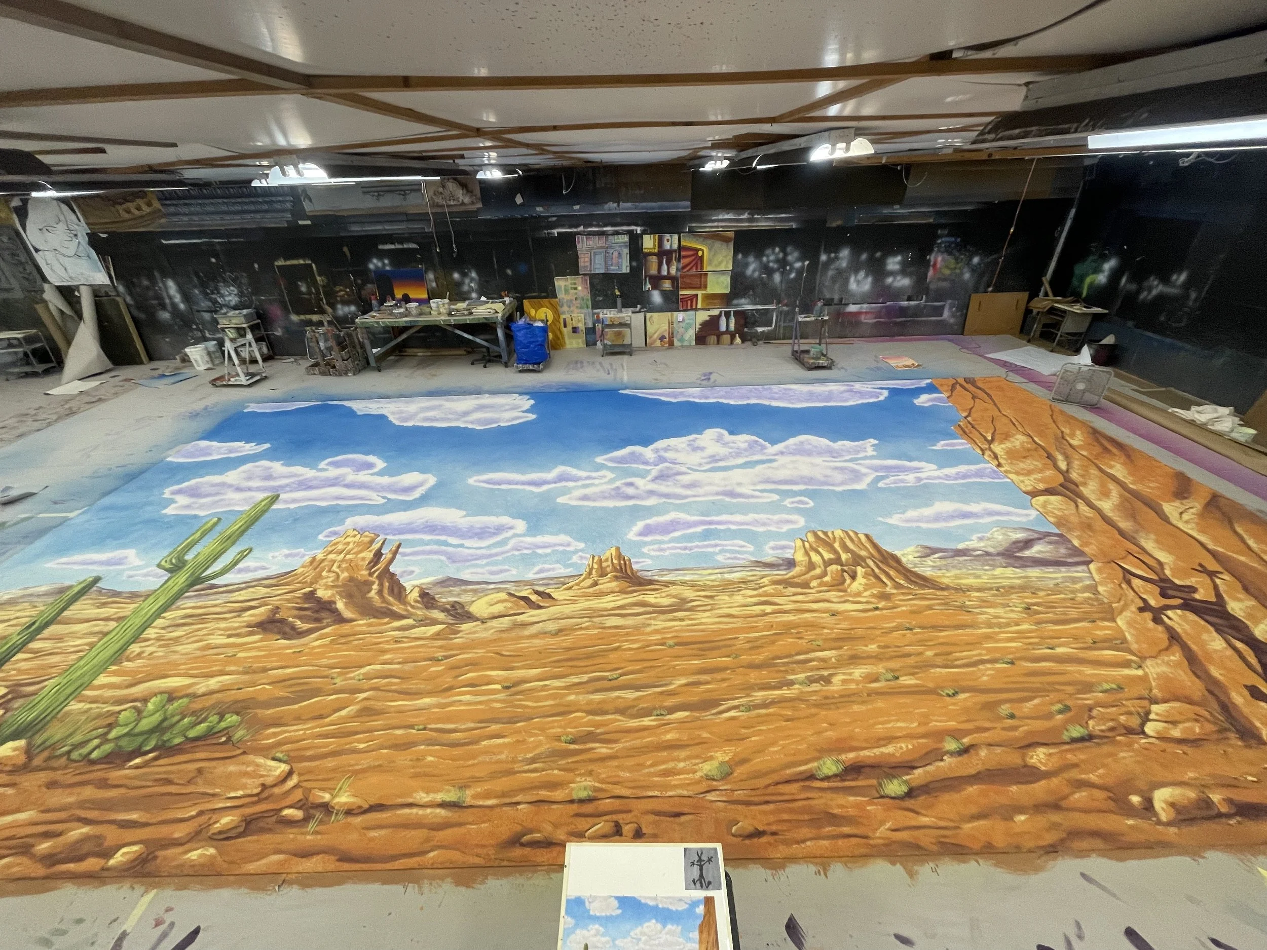 HPT 177: Desert Drop. Muslin 20' x 36'
