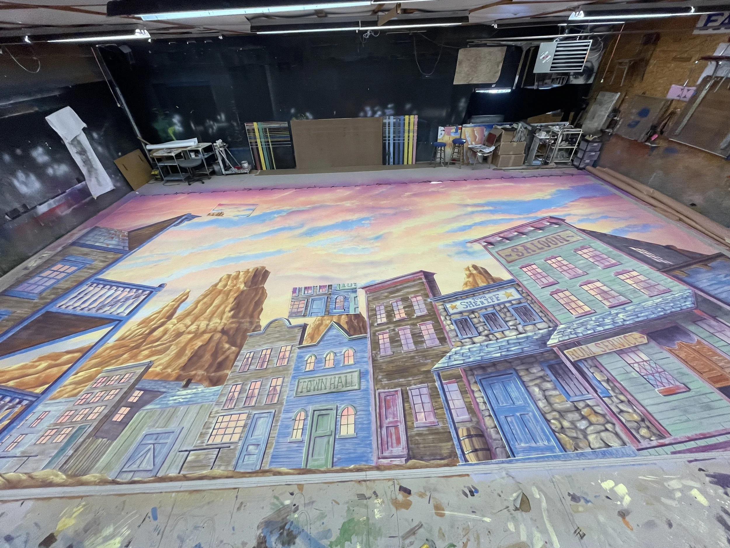 HPT 177:
Main Street Drop.
Muslin 20' x 36'