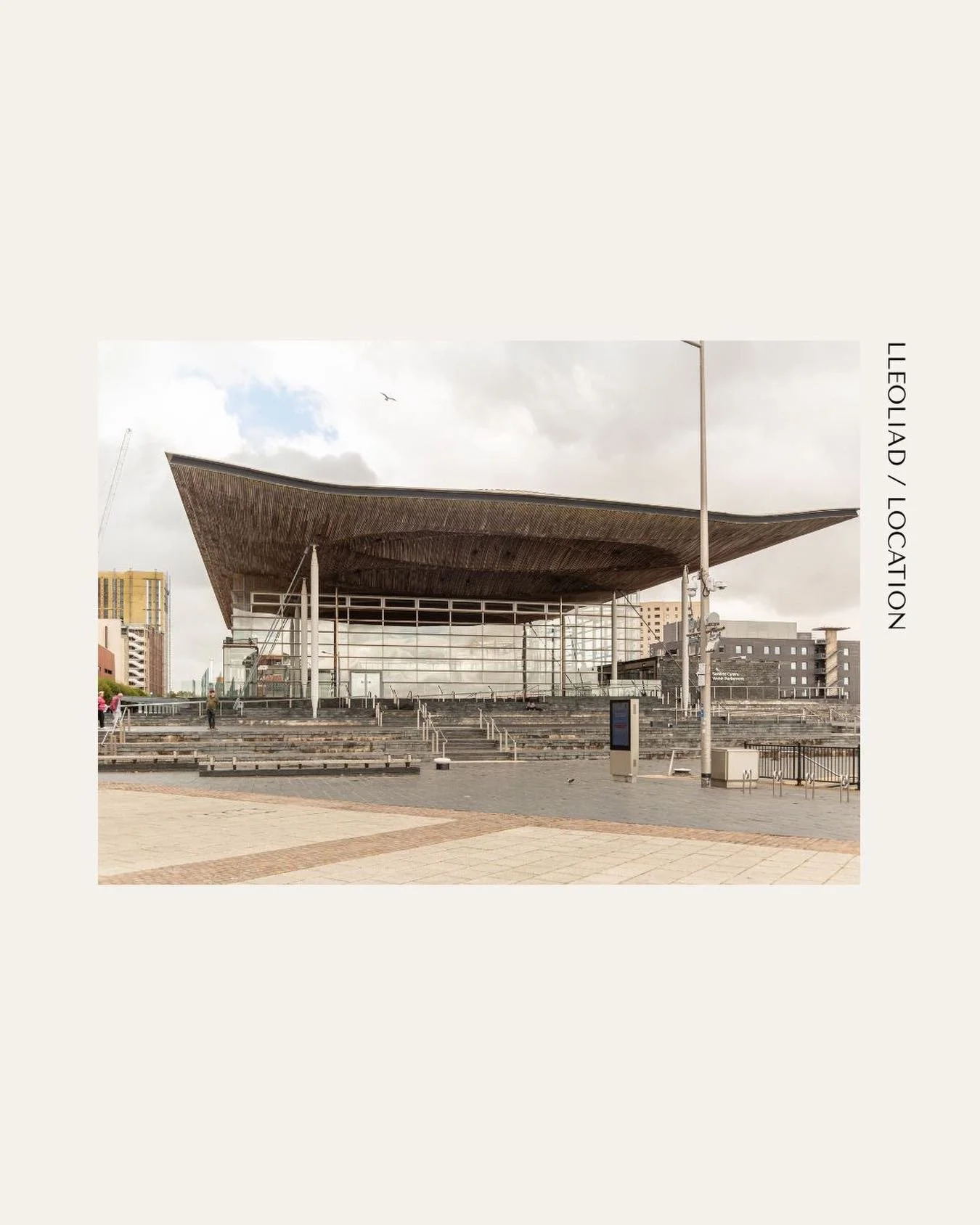 Y Senedd/The Senedd, Bae Caerdydd/Cardiff Bay. Home of the Welsh Parliament and one of Wales&rsquo; most distinctive contemporary buildings.