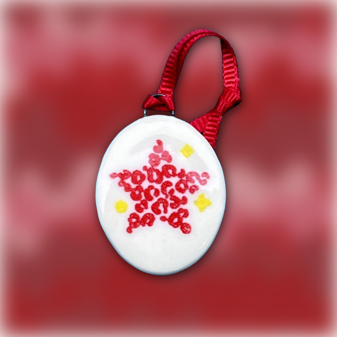 Oh, My Stars! — Christmas Star Porcelain Ornament