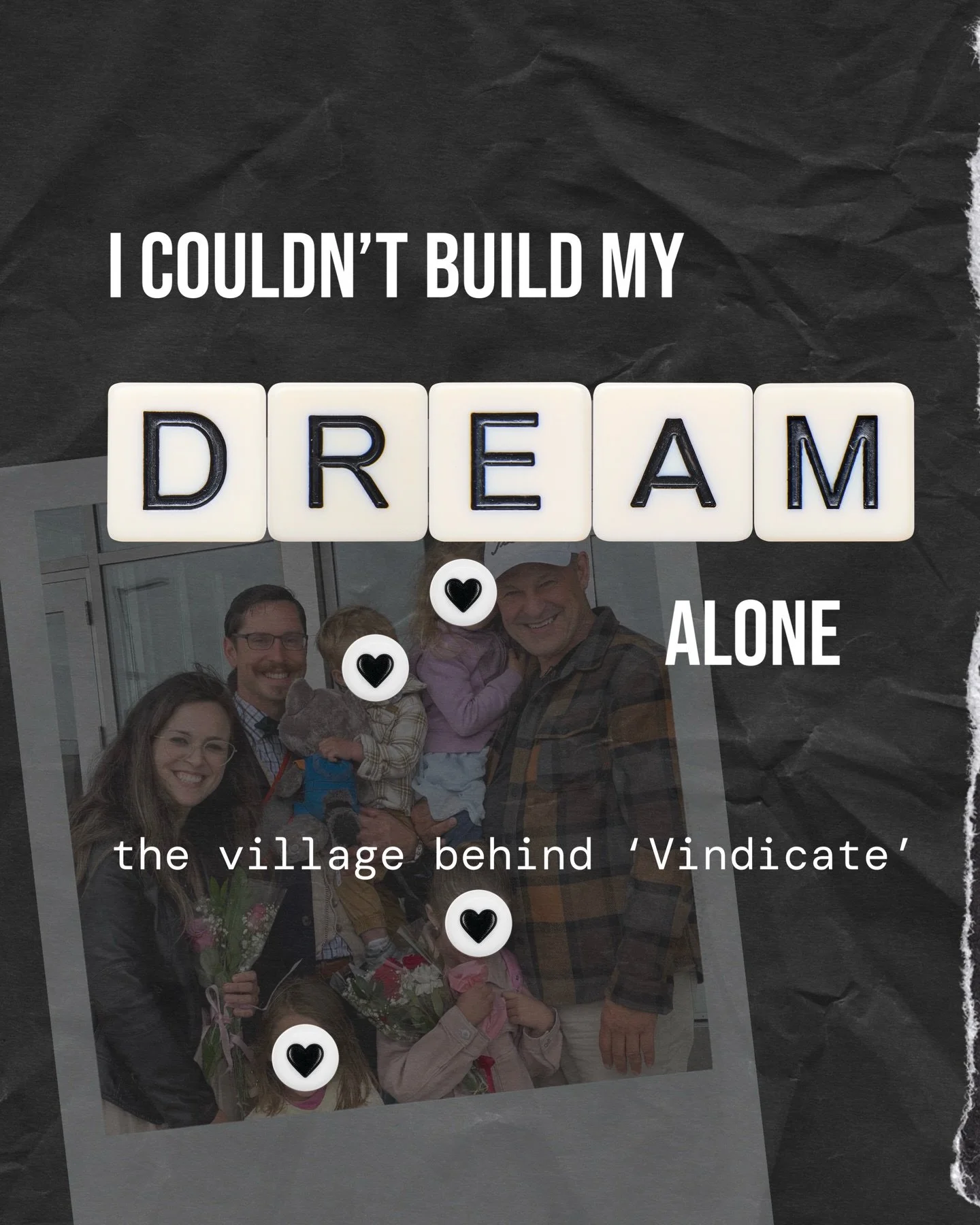 I used to believe that to do something ambitious, you shouldn&rsquo;t have kids.

i carried that lie for a long time. the story of Vindicate had been a dream of mine for 18 years, and somewhere along the way i convinced myself that motherhood and big
