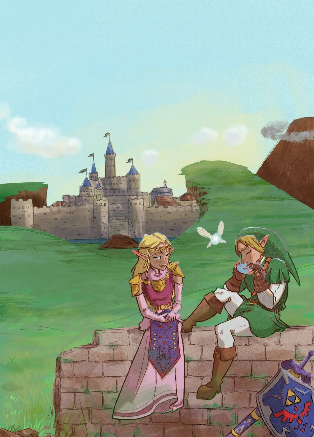 Legend of Zelda, landscape study