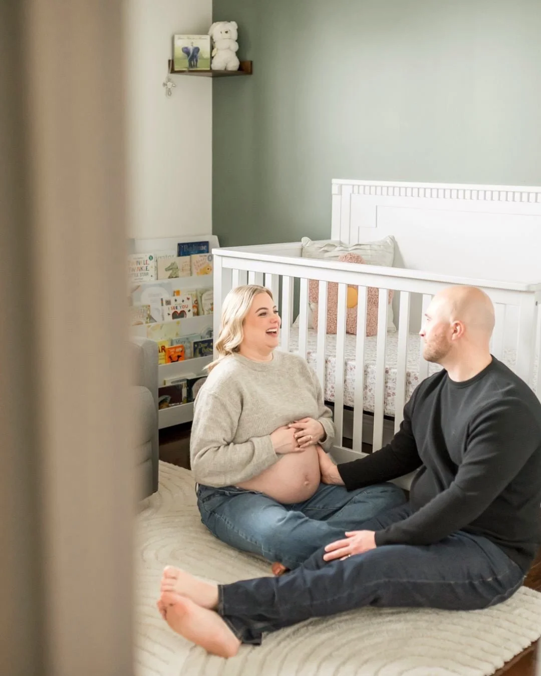 This morning - An in-home maternity session that felt easy, gentle, and completely them.