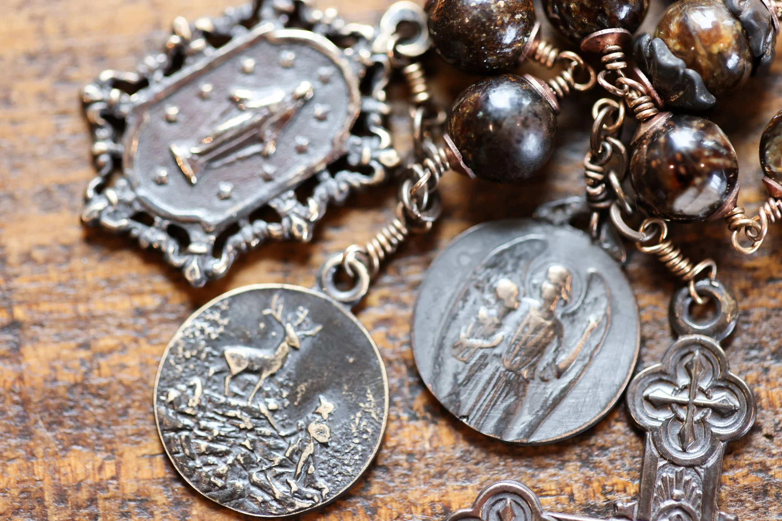 Bronzite StHubert Chaplet