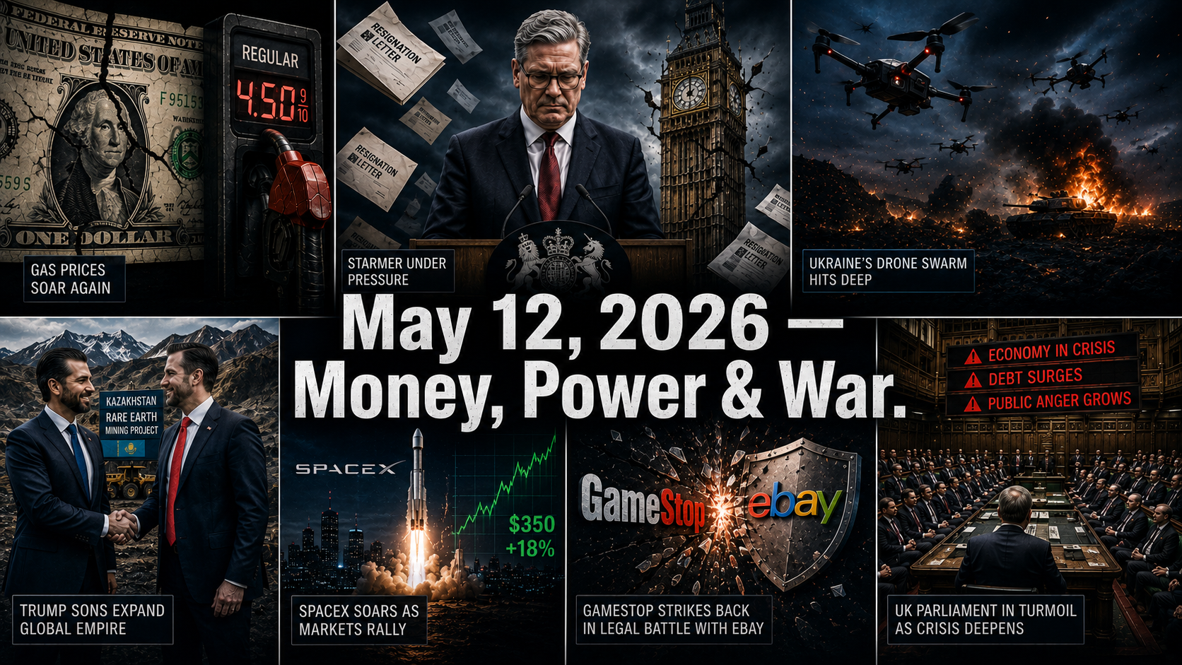 Money, Power and War: Tuesday, May 12, 2026