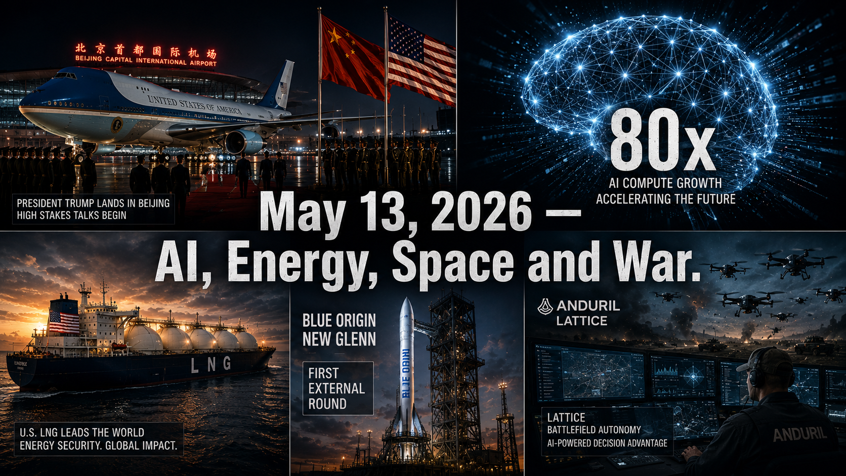 AI, Energy, Space and War: Wednesday, May 13, 2026