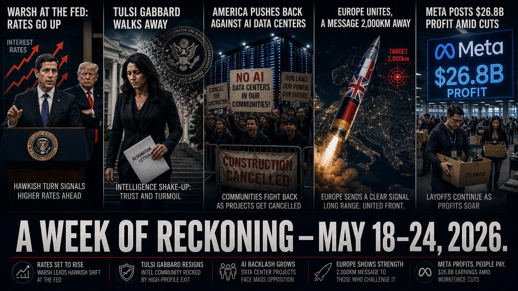 Departures and Defences: Friday, May 22, 2026