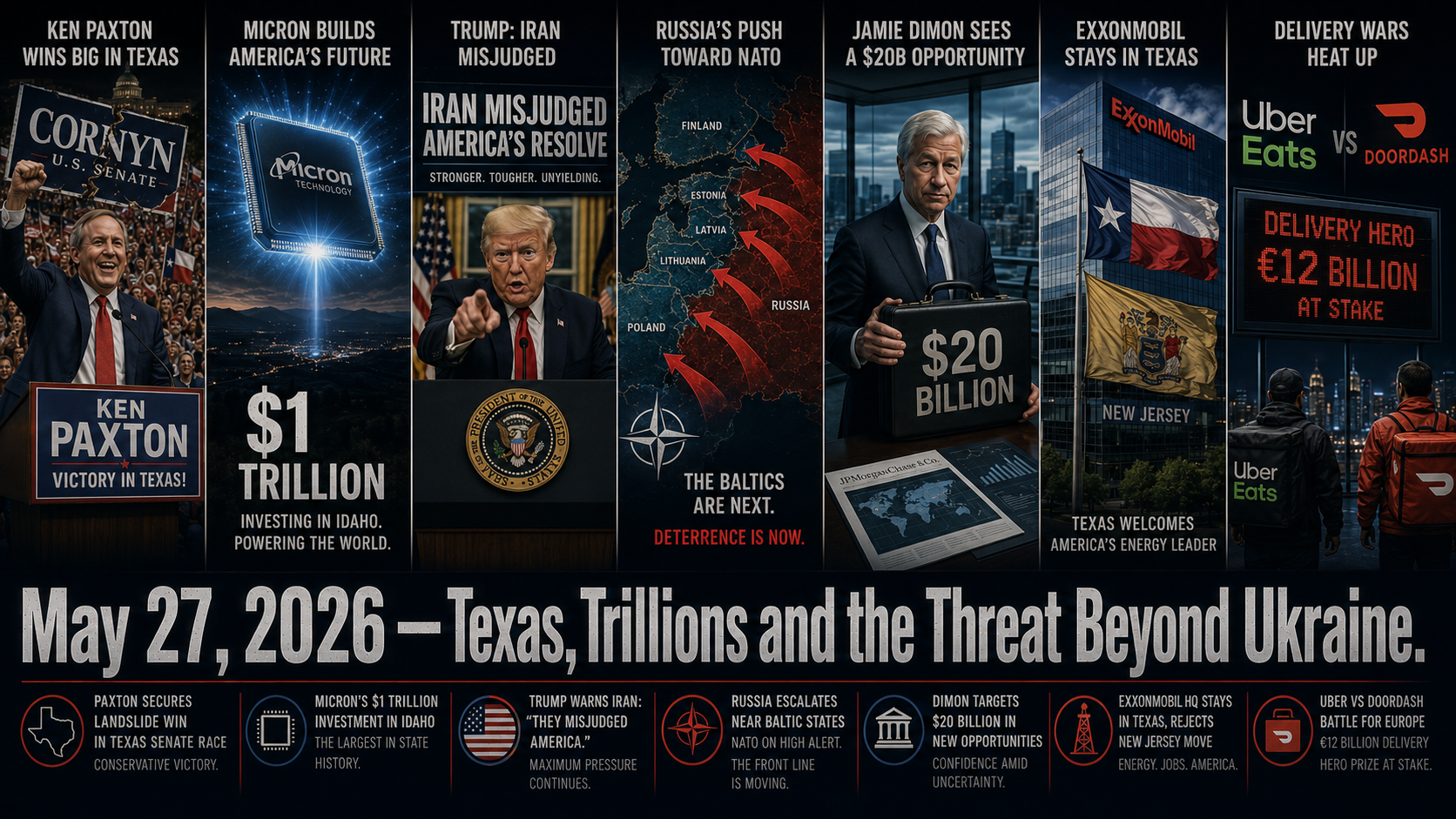 Texas, Trillions and the Threat Beyond Ukraine: Wednesday, May 27, 2026