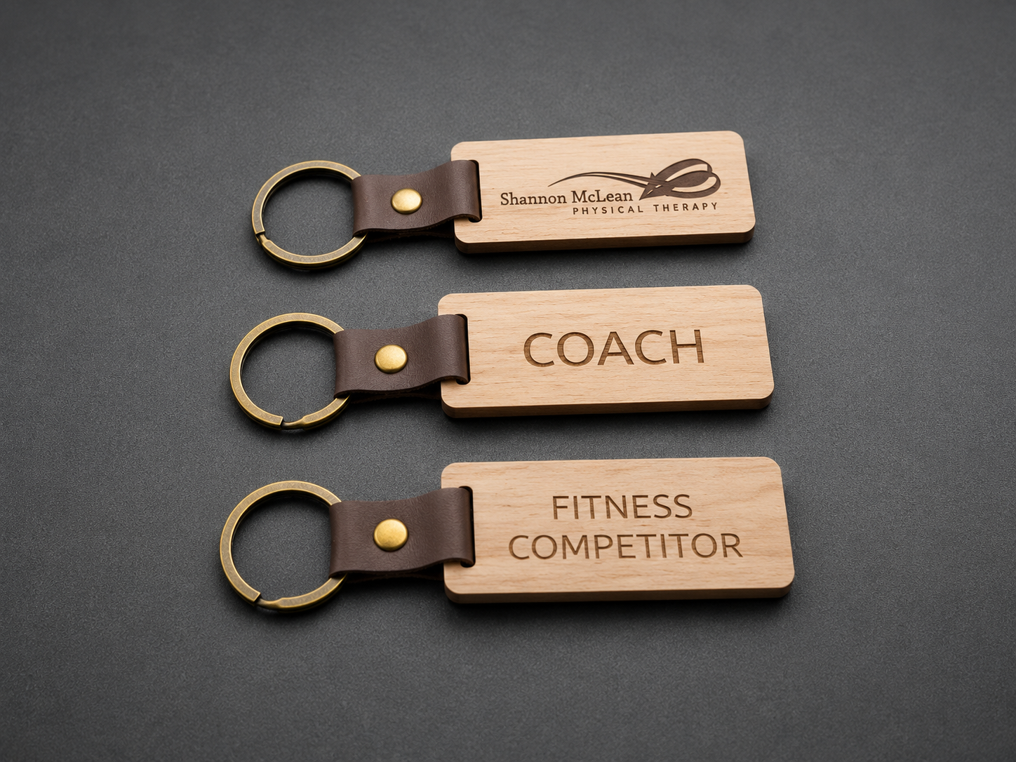 Personalized Wood Keychains