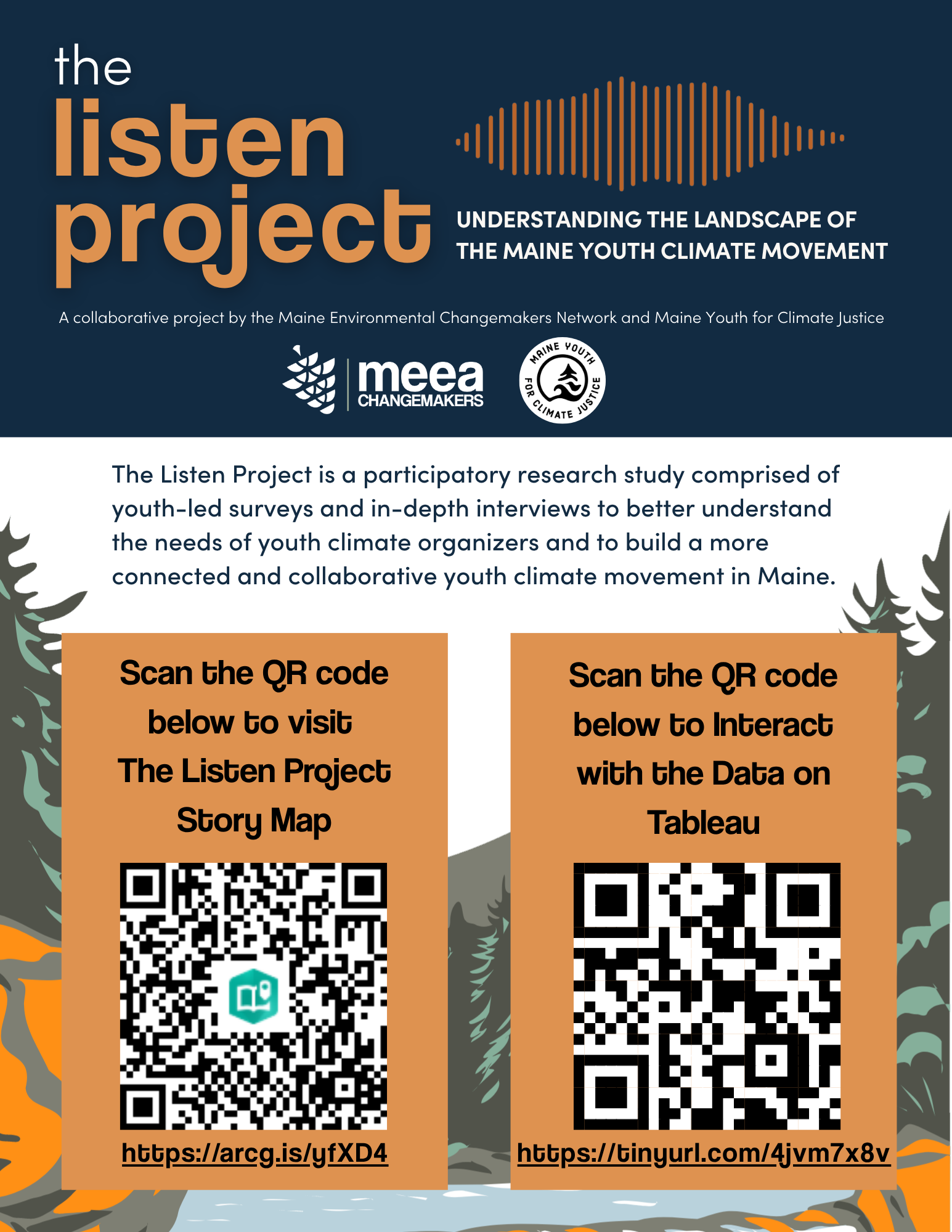 One-page informational flyer to be distributed at community events and sent to potential donors.