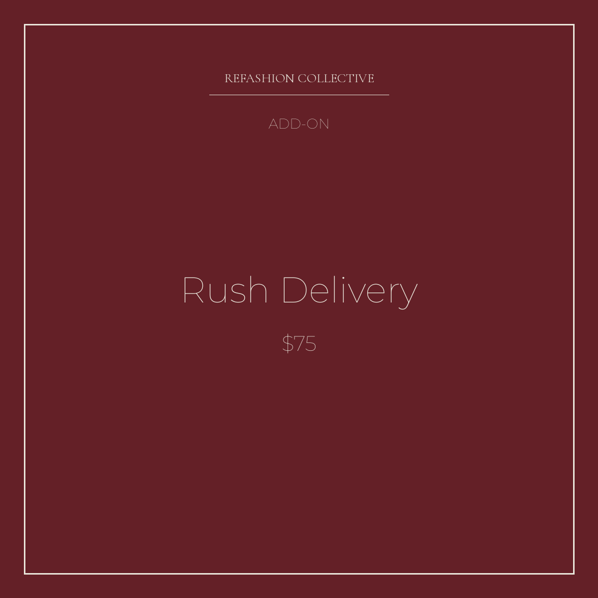 Rush Delivery