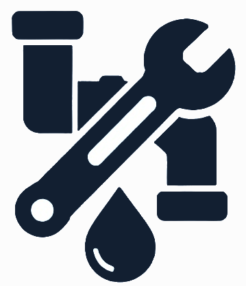 Icon of a wrench, screwdriver, oil drop, and bottles indicating maintenance or repair tools