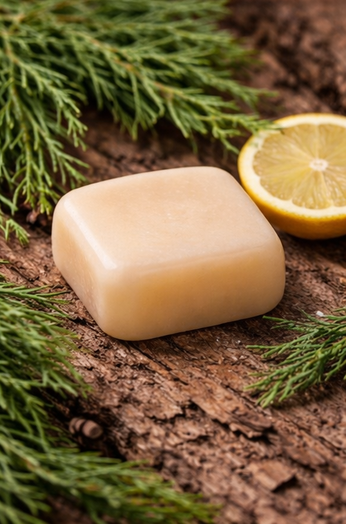 Crema Corporal en Barra Cedro con Bergamota