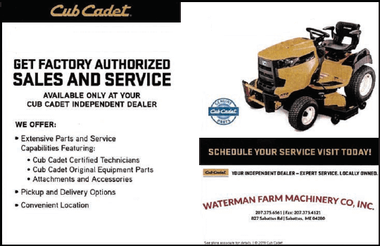 Waterman Farm Machinery, Sabattus, Maine