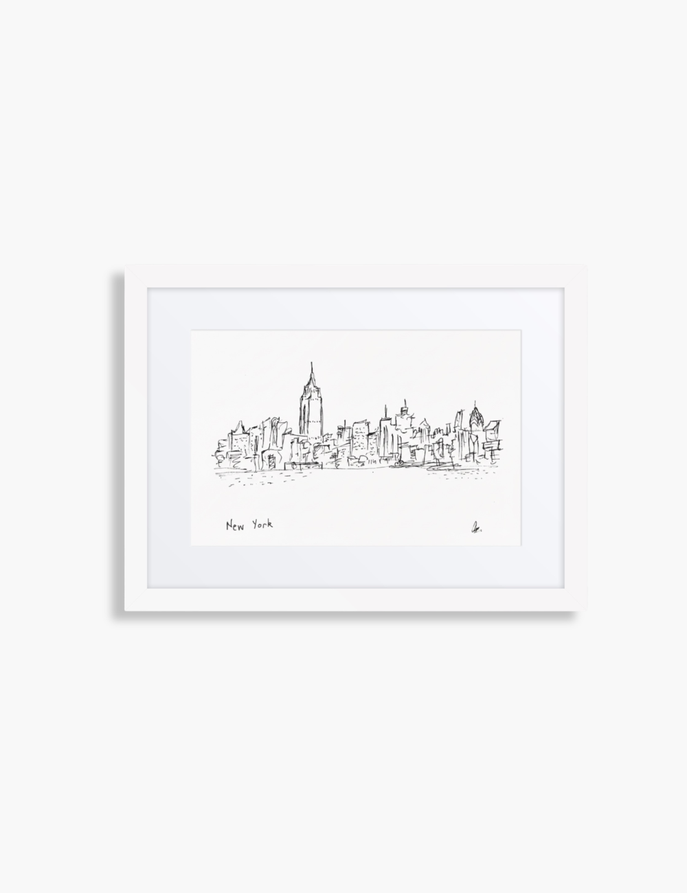 New York City Abstract in Ink