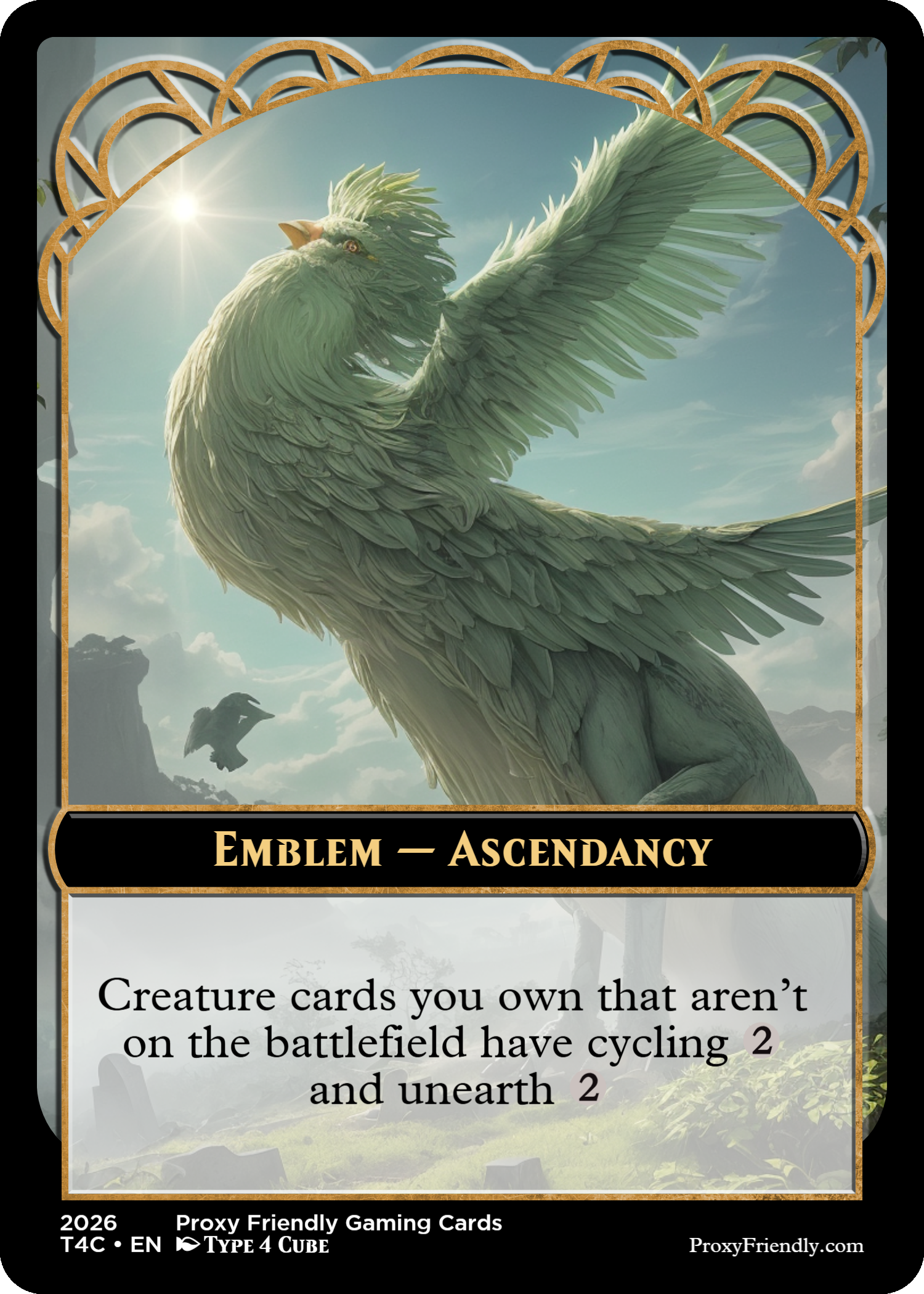 A Magic: The Gathering card titled 'Apex Command' featuring a dark dragon with wings and glowing smoke emanating from its mouth, with a rainbow and a storm cloud in the background.