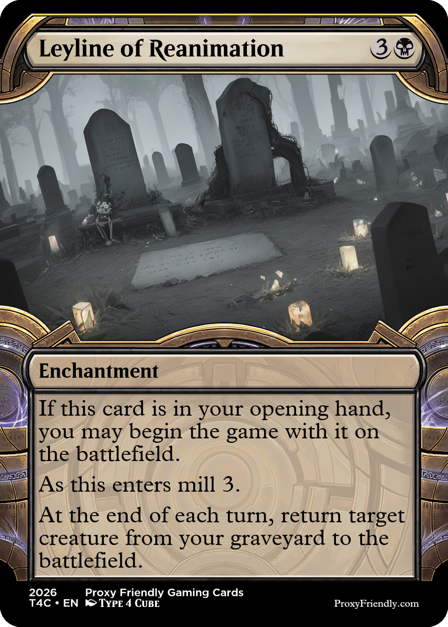 A graveyard with tombstones and a foggy, spooky atmosphere, with candles and a tombstone in the foreground.
