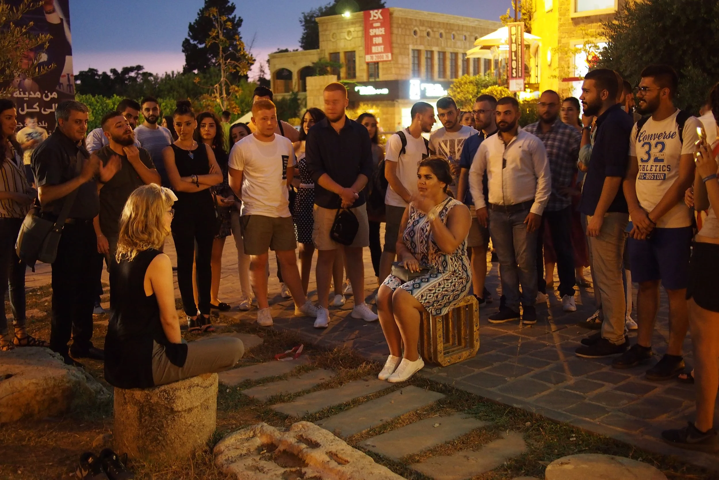 Encountering strangers in silence.