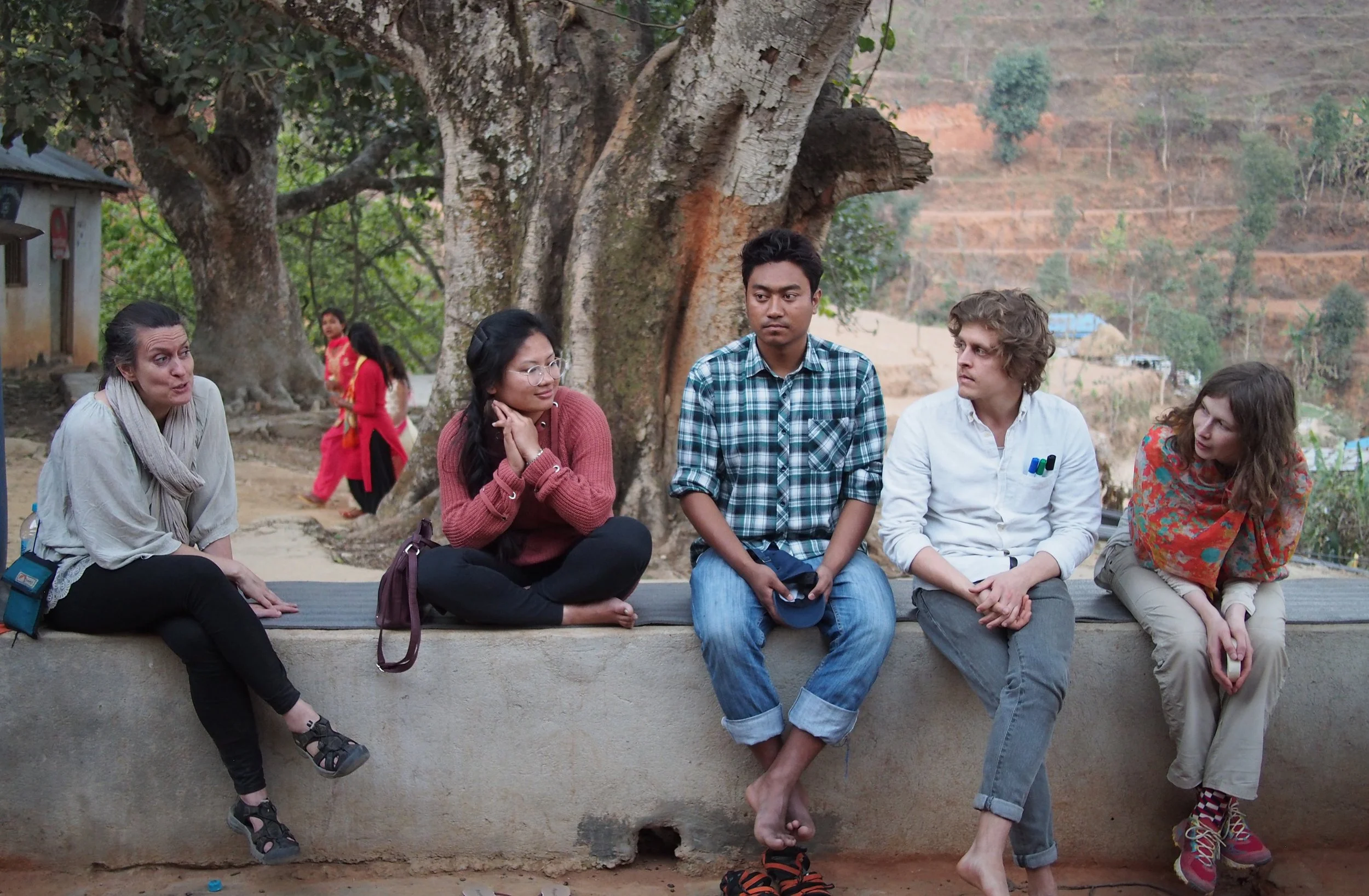 Project mentor Kristjana Adalgeirsdottir and team members Amrita, Yug, Mirko and Laura