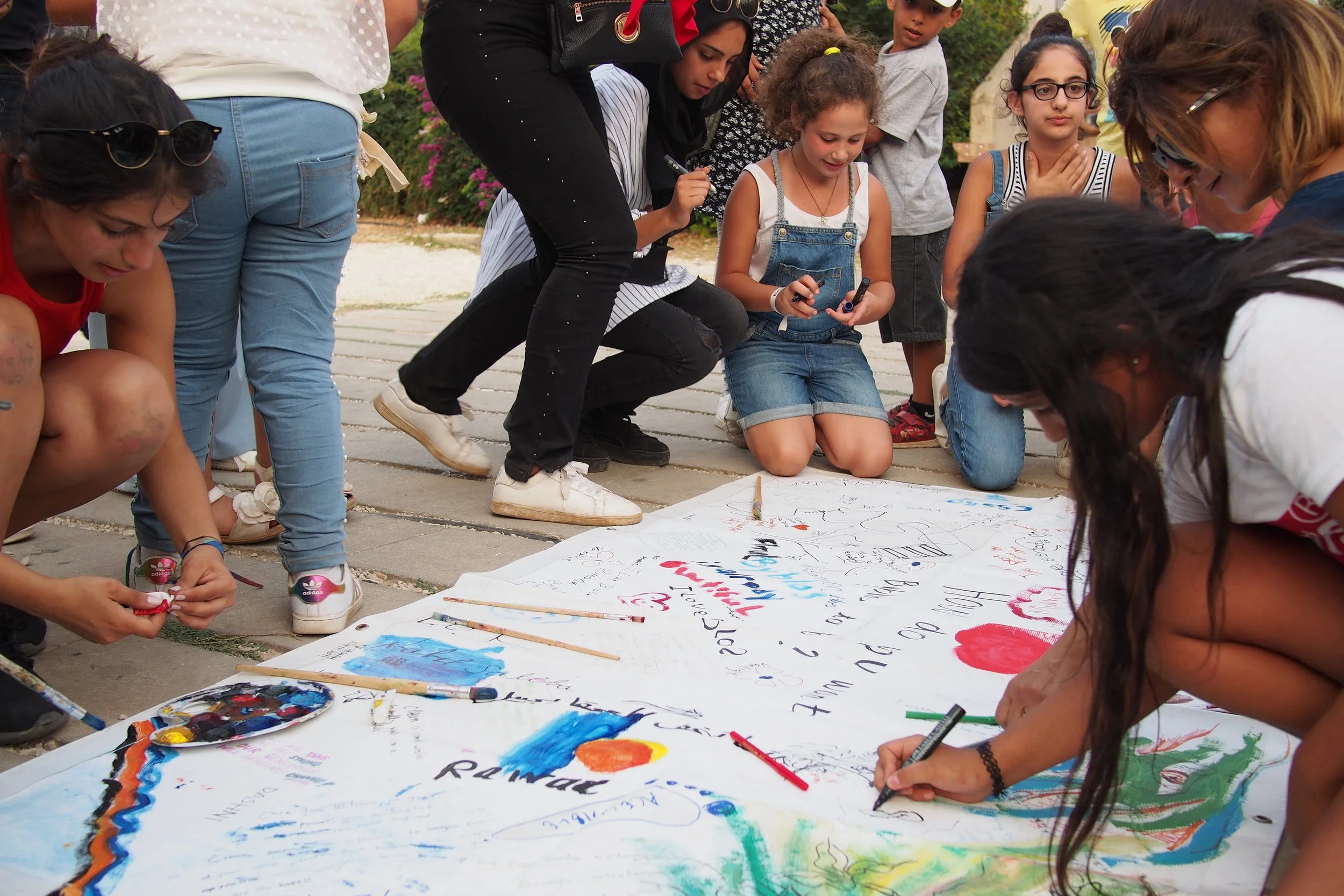 Our interventions attracted sometimes a lot of people.