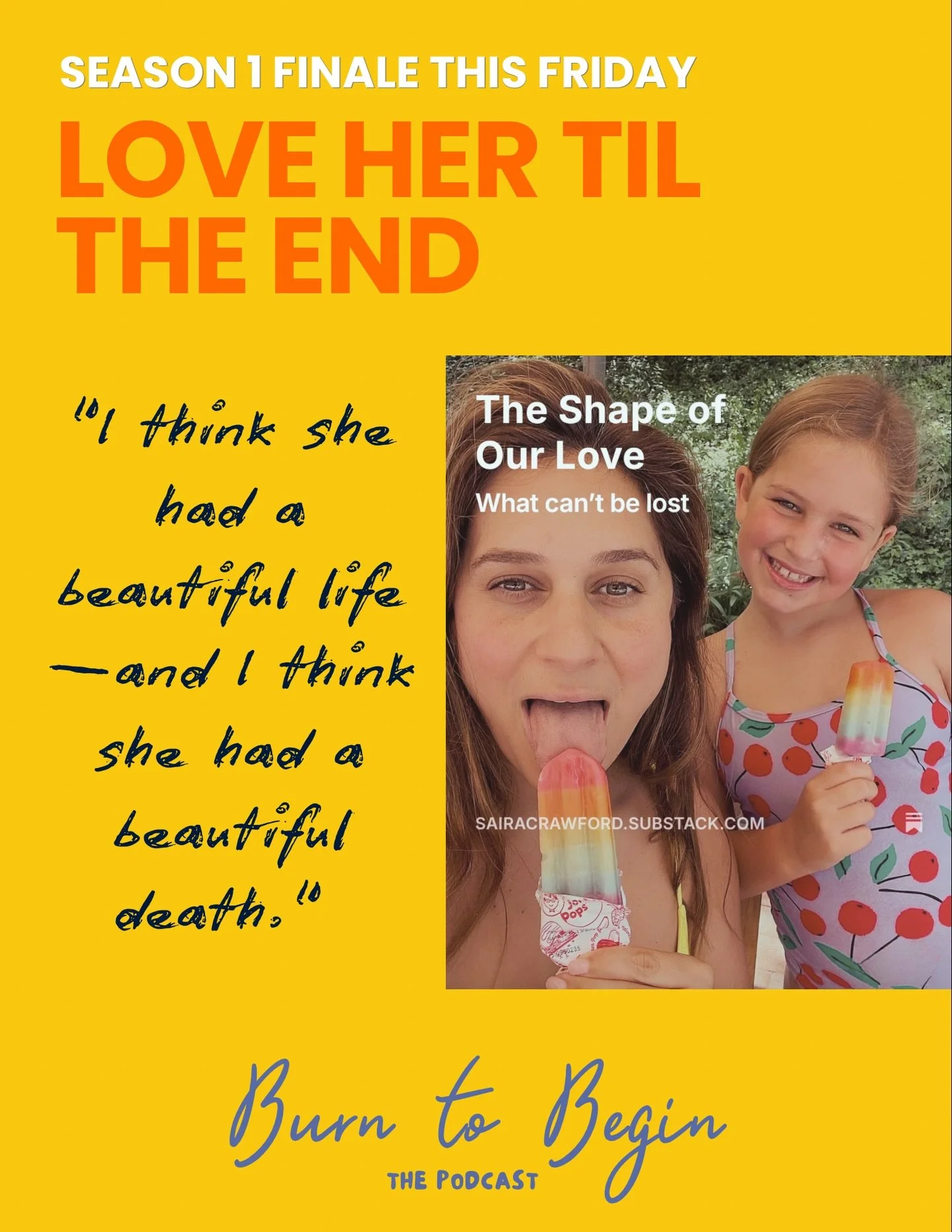 Season 1 ends this Friday with the final chapter of Luna&rsquo;s story.

This has been the most personal series we&rsquo;ve shared&mdash;one filled with love, signs, friendship, hope, heartbreak, and the extraordinary life of a little girl who contin
