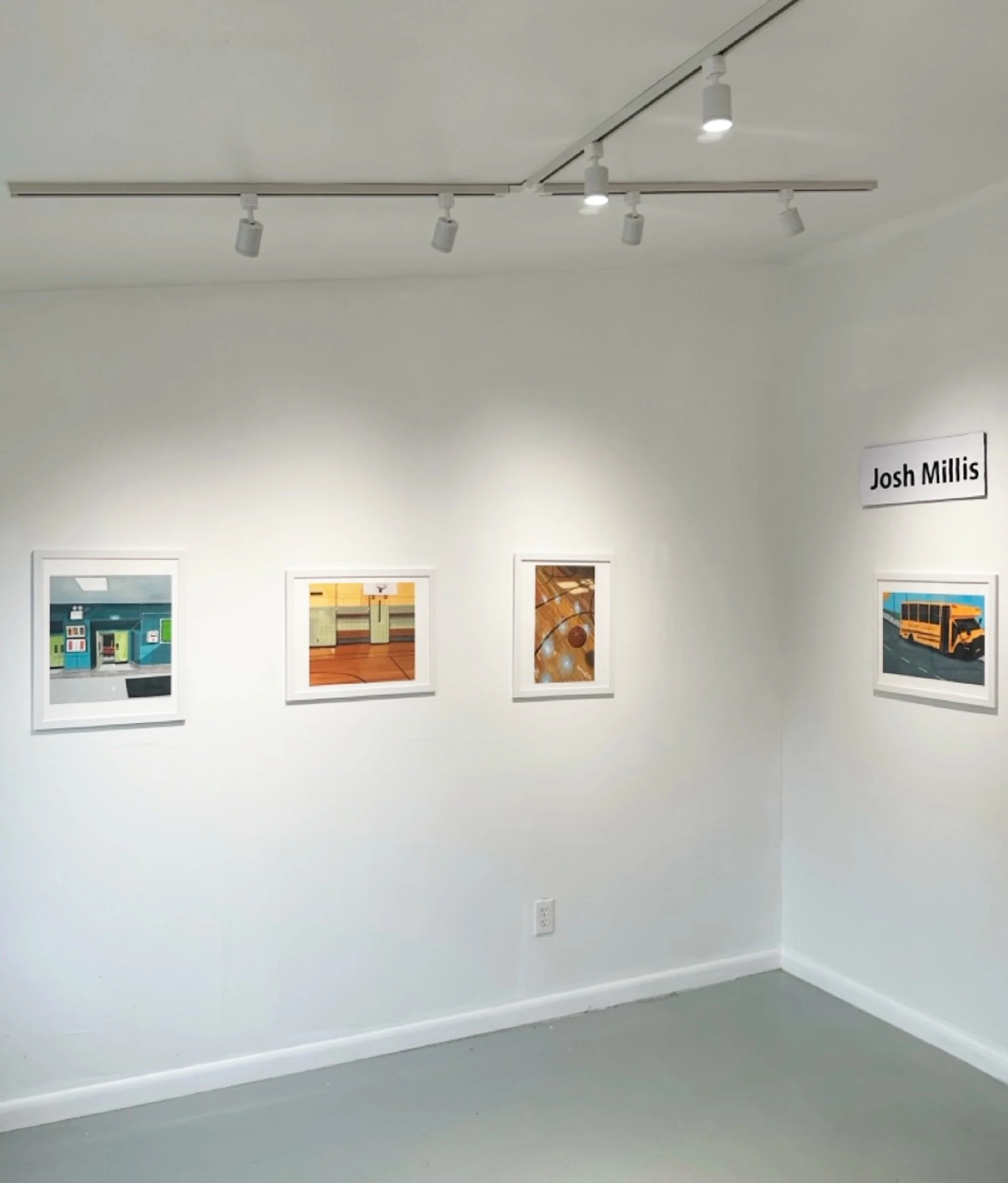 Installation view 1, corner, Josh Millis: School Days Reception, Room for Art.
