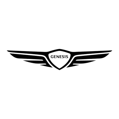 Genesis logo featuring a stylized winged emblem with the word 'GENESIS' in the center.