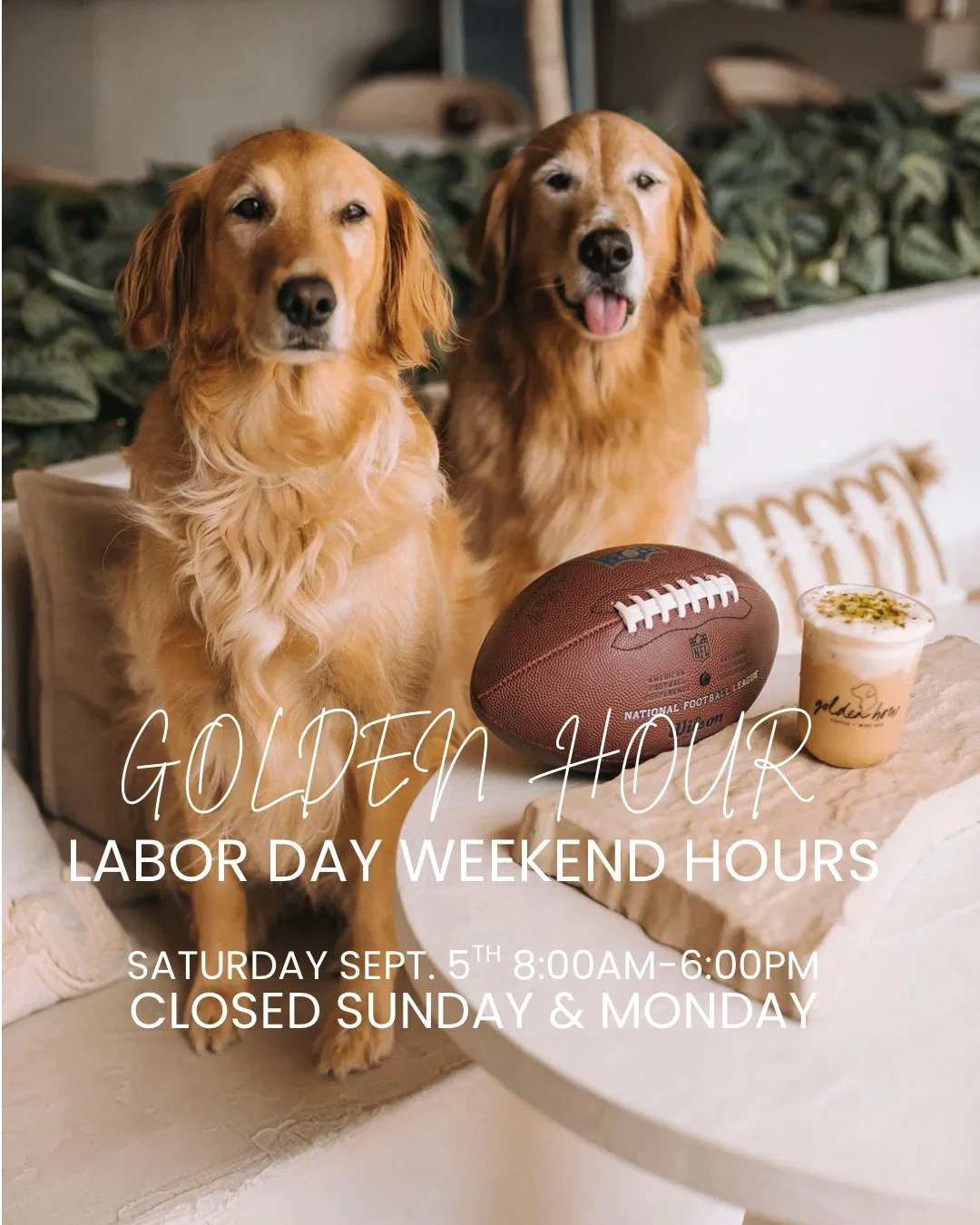 LABOR DAY WEEKEND HOURS🤍

A little reminder to pause and appreciate the people behind the work. 

We&rsquo;re so grateful for our Golden Hour + White Brick team, our guests who continue to support us, and every person who has trusted us, cheered us 