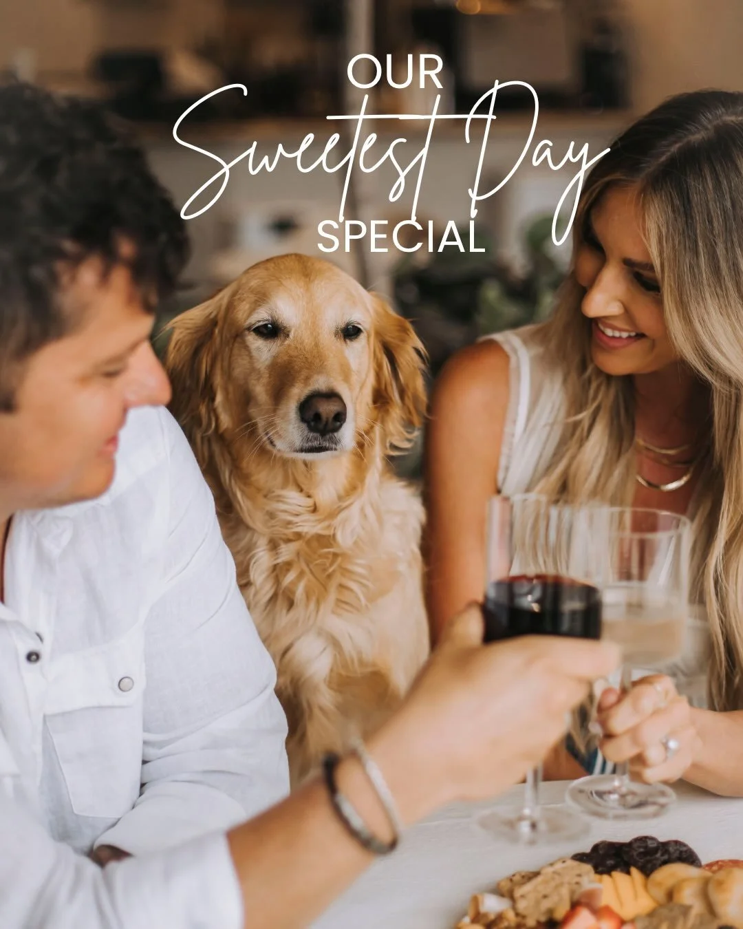 HAPPY SWEETEST DAY! 💋

Date night plans ➡️ handled. Your bottle, our board🍷🧀

Meet us at Golden Hour for a cozy little evening of coffee, wine, bubbles, mocktails &amp; charcuterie. 

We&rsquo;re here till 9! Billie girl will save you a spot🐾🥂

