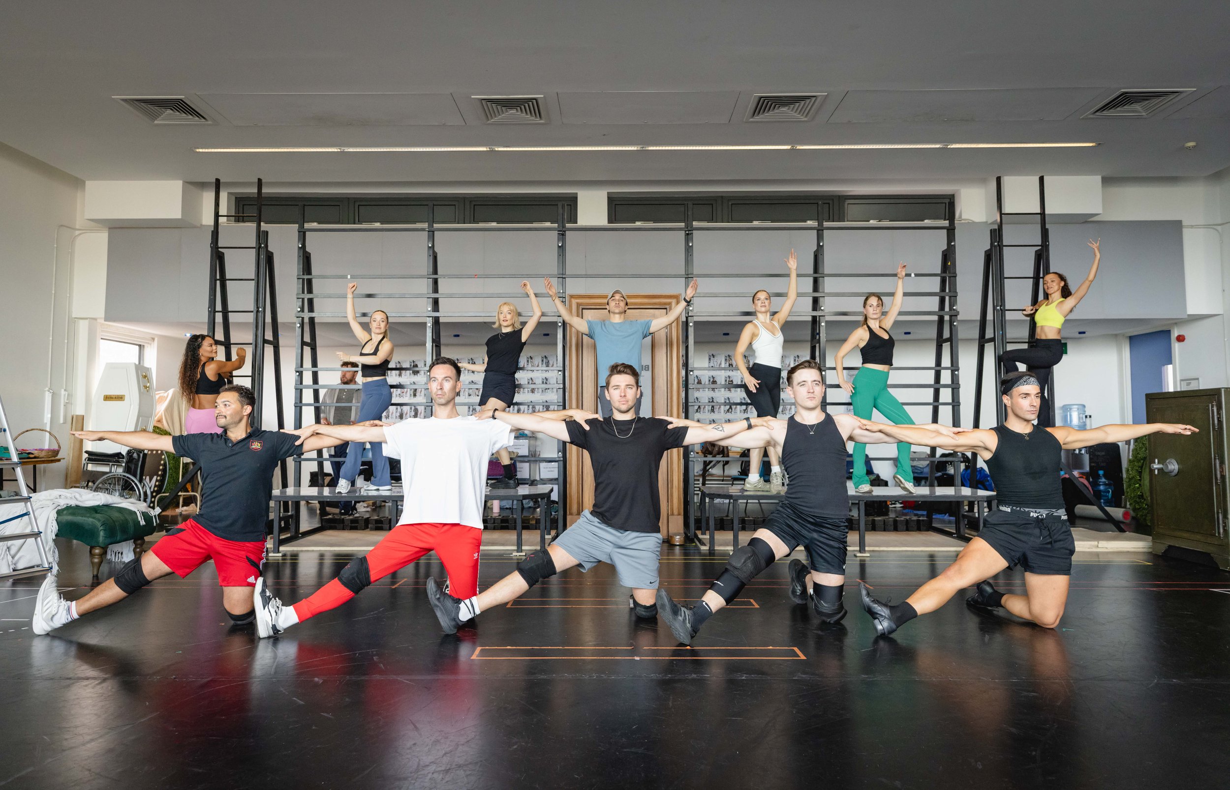 Rehearsal of dancers from The Producers, London