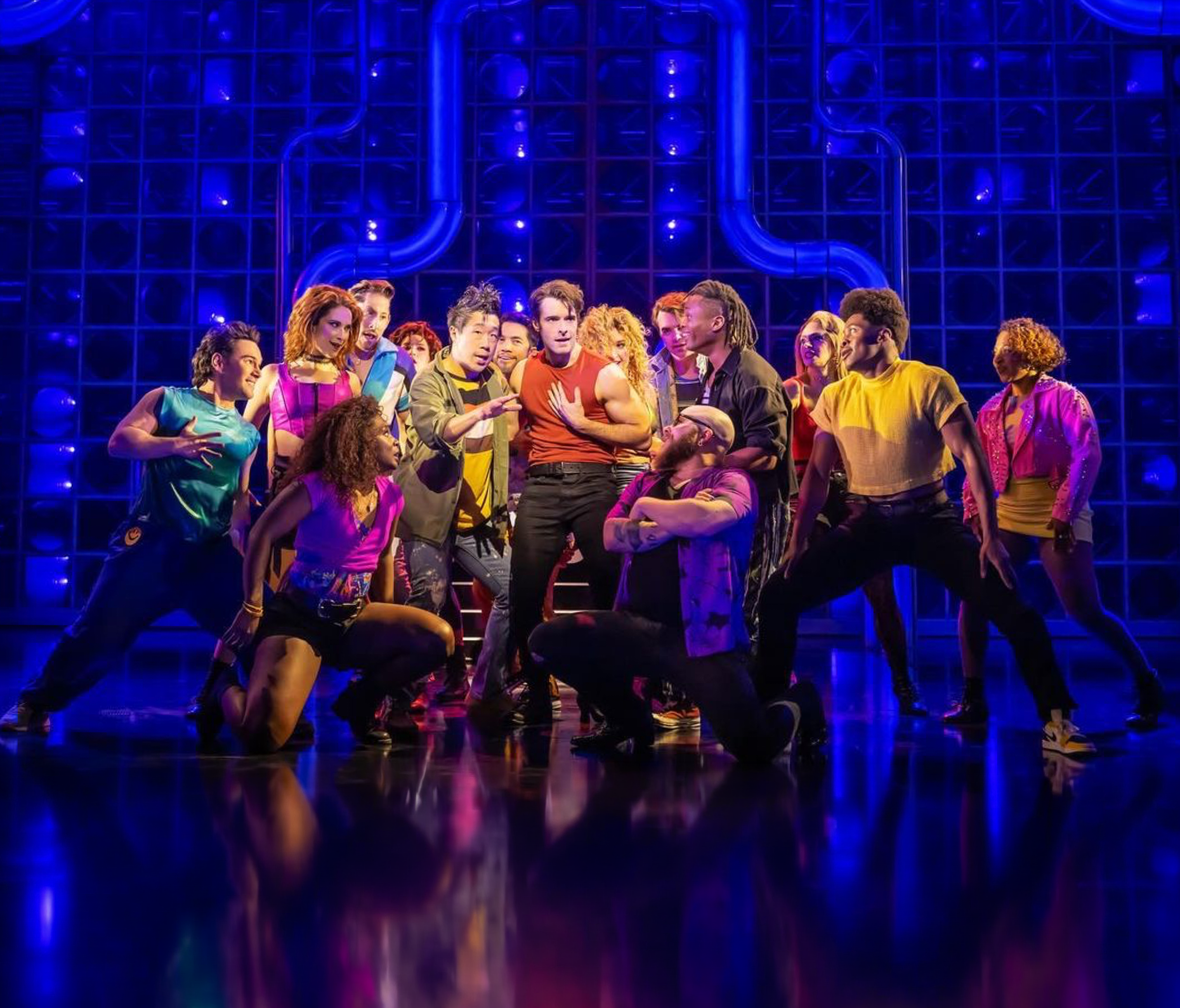 The cast of The Heart of Rock and Roll on Broadway