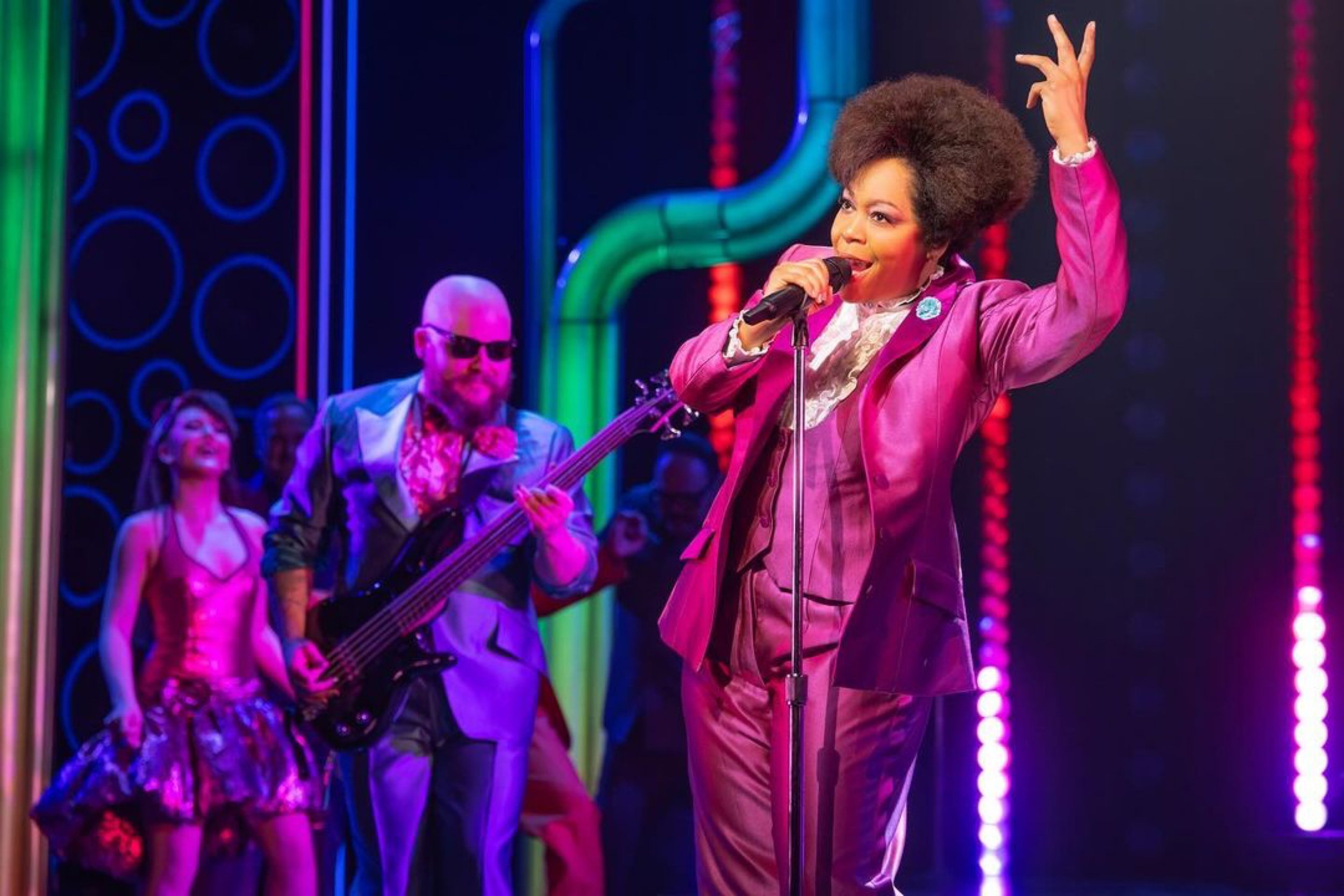 Tamika Lawrence as Roz in Heart of Rock and Roll on Broadway