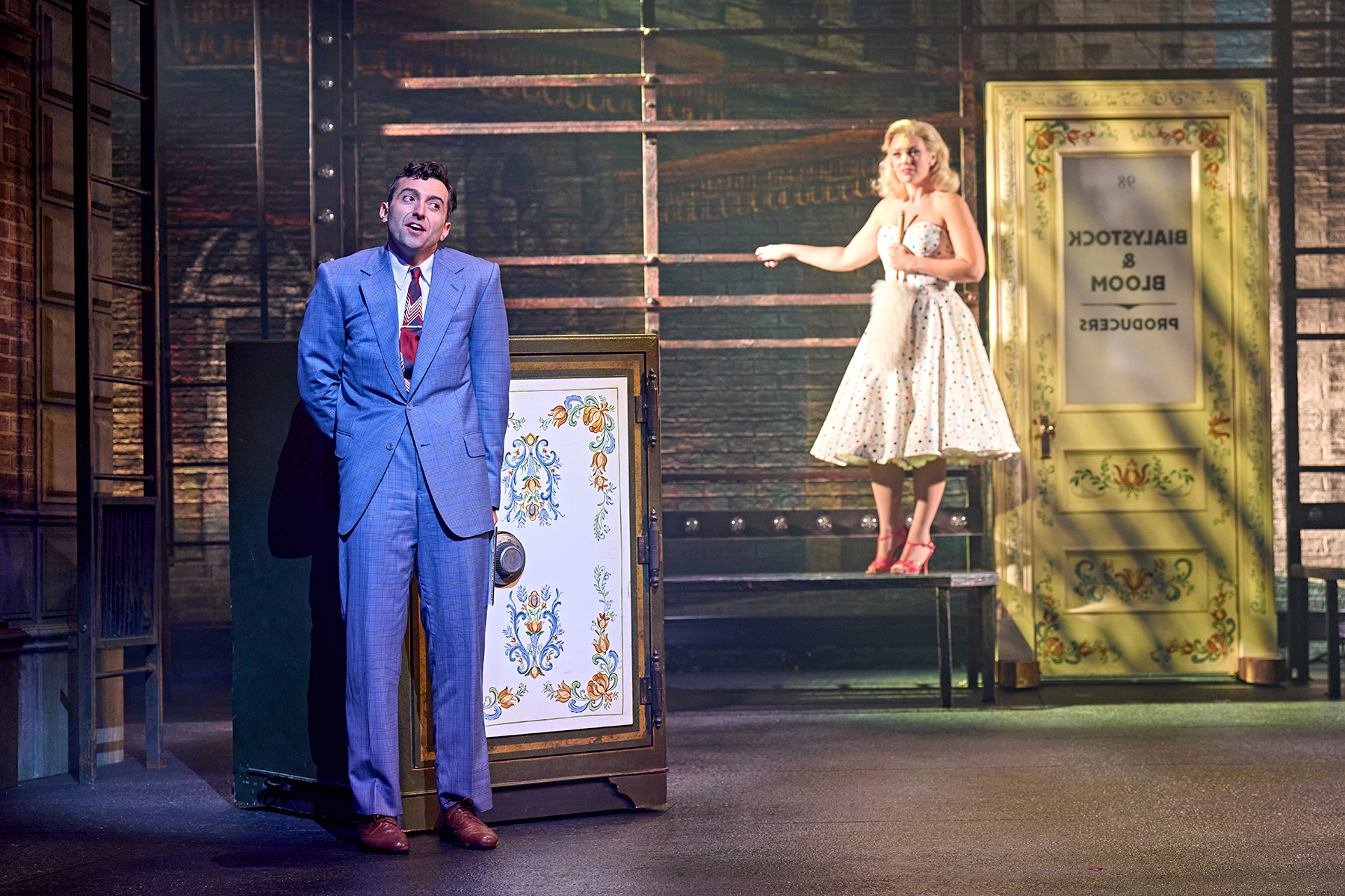 Marc Antolin and Joanna Woodward in The Producers