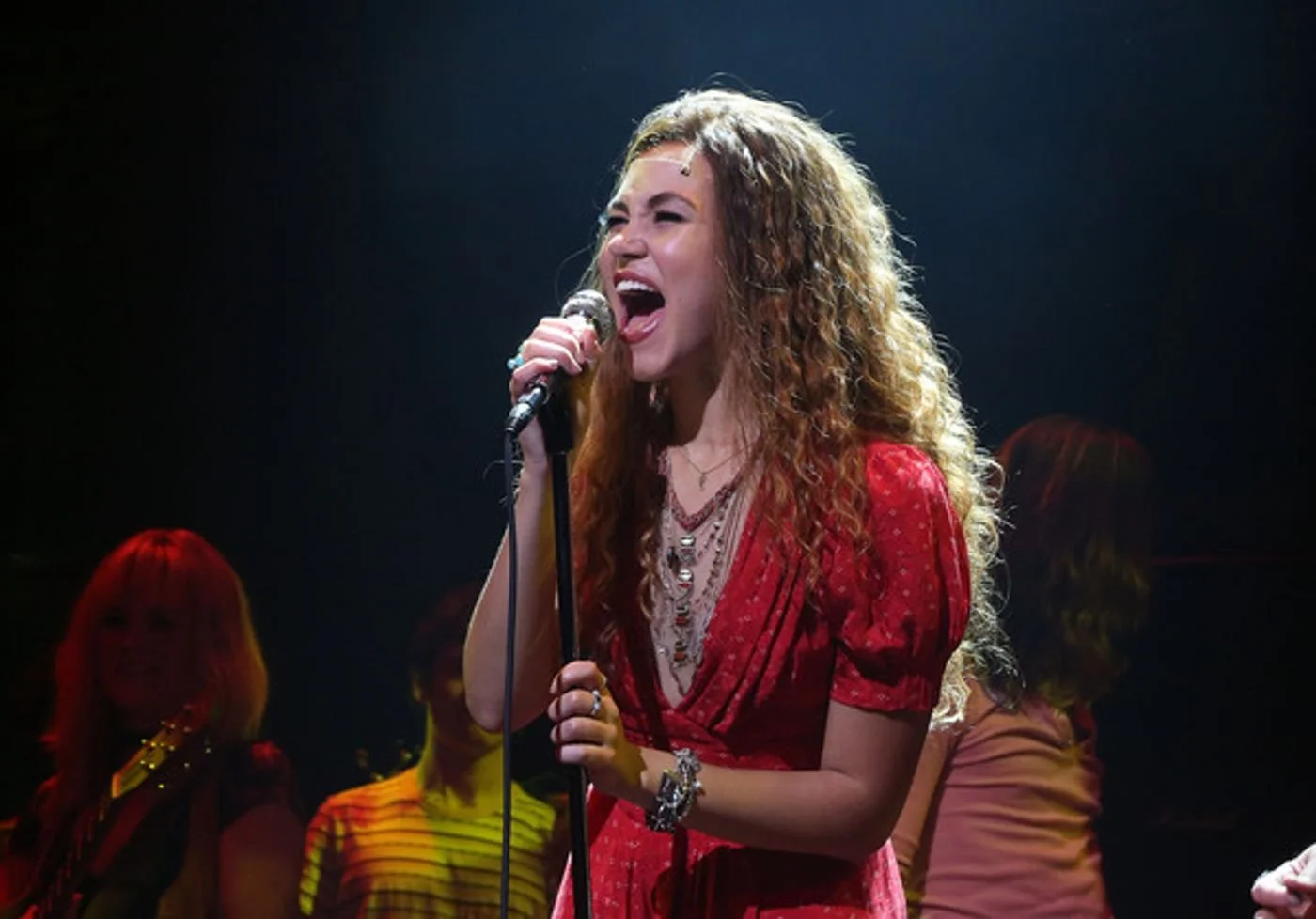 Actor Solea Pfeiffer as Penny Lane in The Old Globe Theatre's production of Almost Famous. 