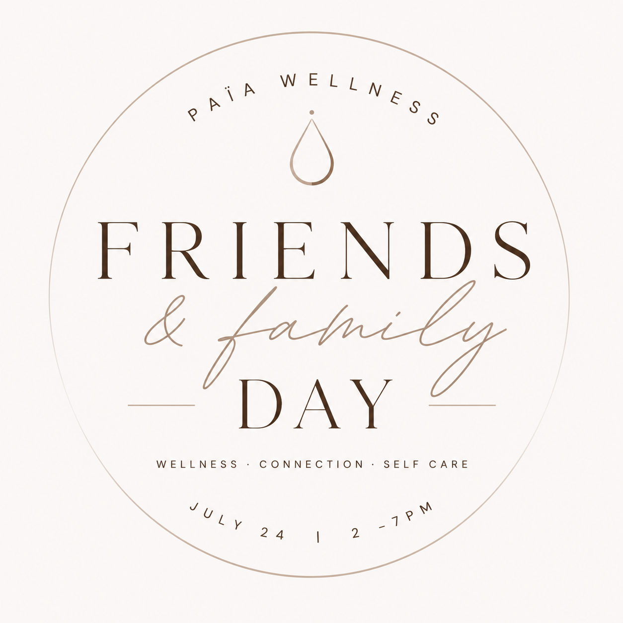 Friends and Family Event
