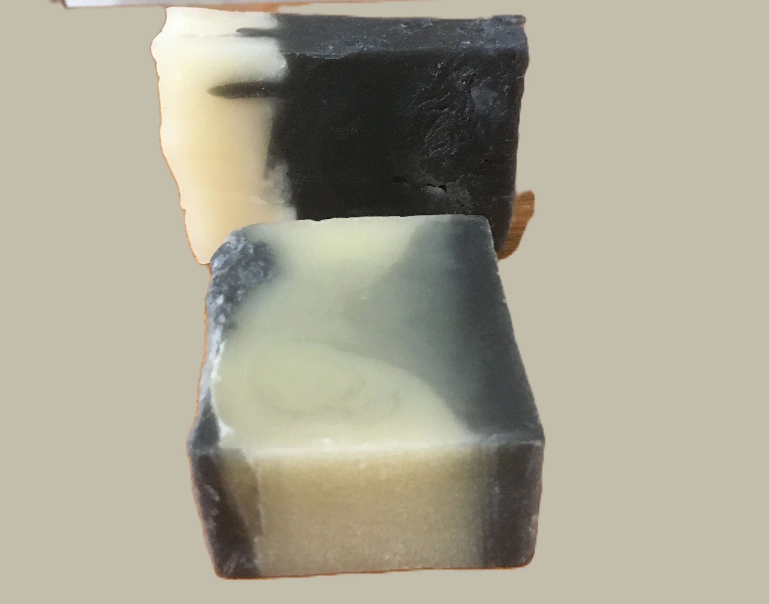 sabonete sabão artesanal com argilas preta e branca