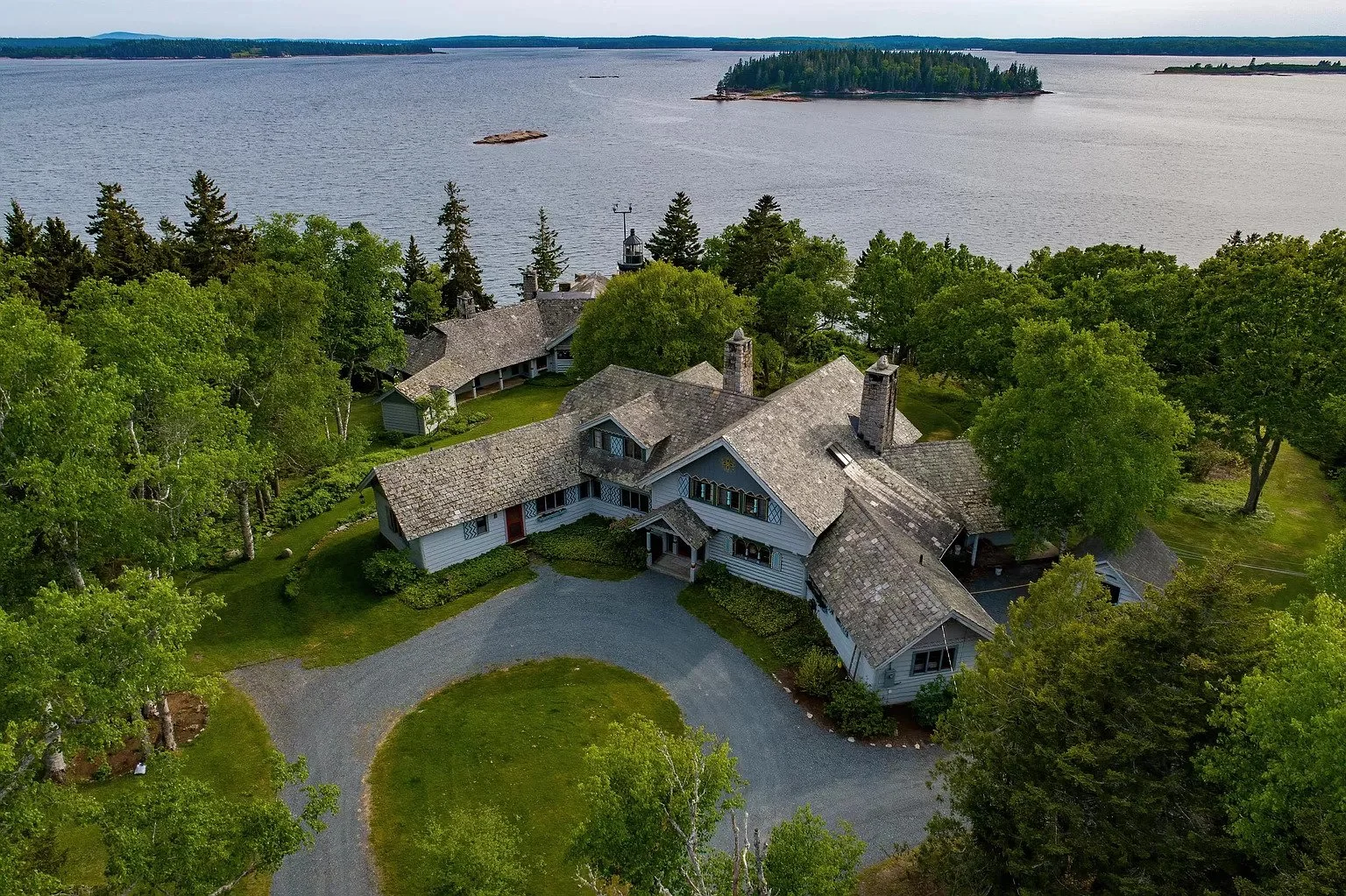 High Head Maine main house from abovve.