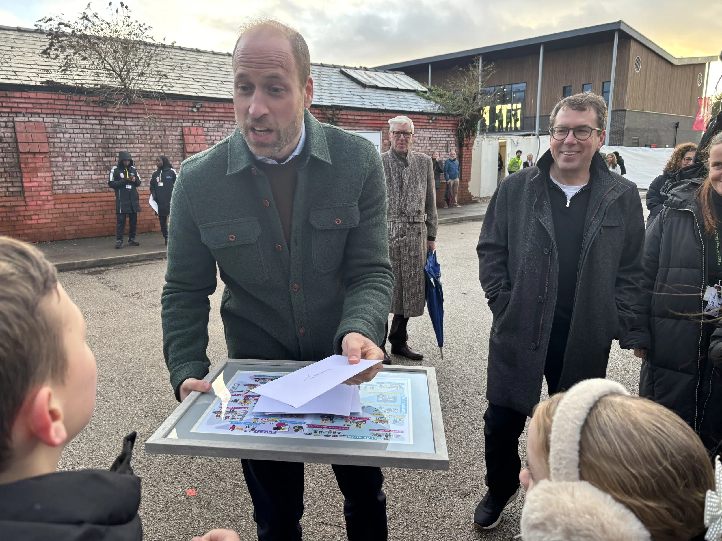 Pupils Meet Prince William During Special Visit to Toxteth