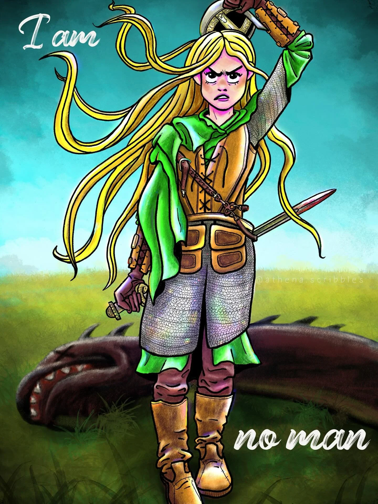 It&rsquo;s International Women&rsquo;s Day! Well done to us girls for surviving in a world that is still far too male-centered 🩷 To celebrate our strengths, I made an illustration of Eowyn because I would have liked to see more moments featuring &la