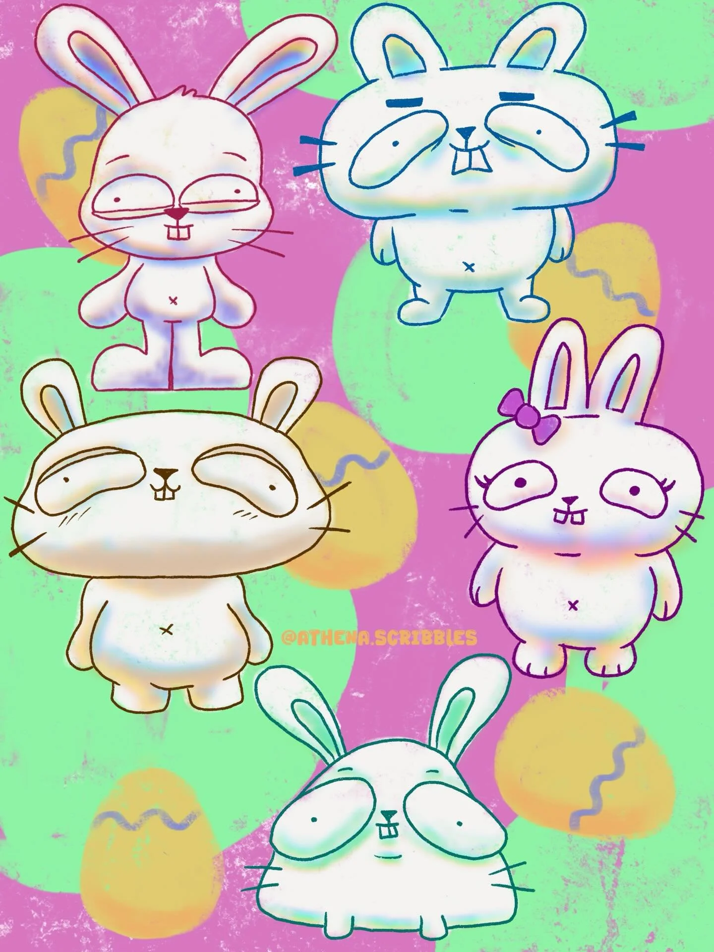 Meet the gang. They ate all your chocolate.
&mdash;&mdash;&mdash;&mdash;&mdash;&mdash;&mdash;&mdash;&mdash;&mdash;&mdash;&mdash;
Rencontrez le gang. Ils ont bouff&eacute; tous vos chocolats.
#bunnies #easter #eater