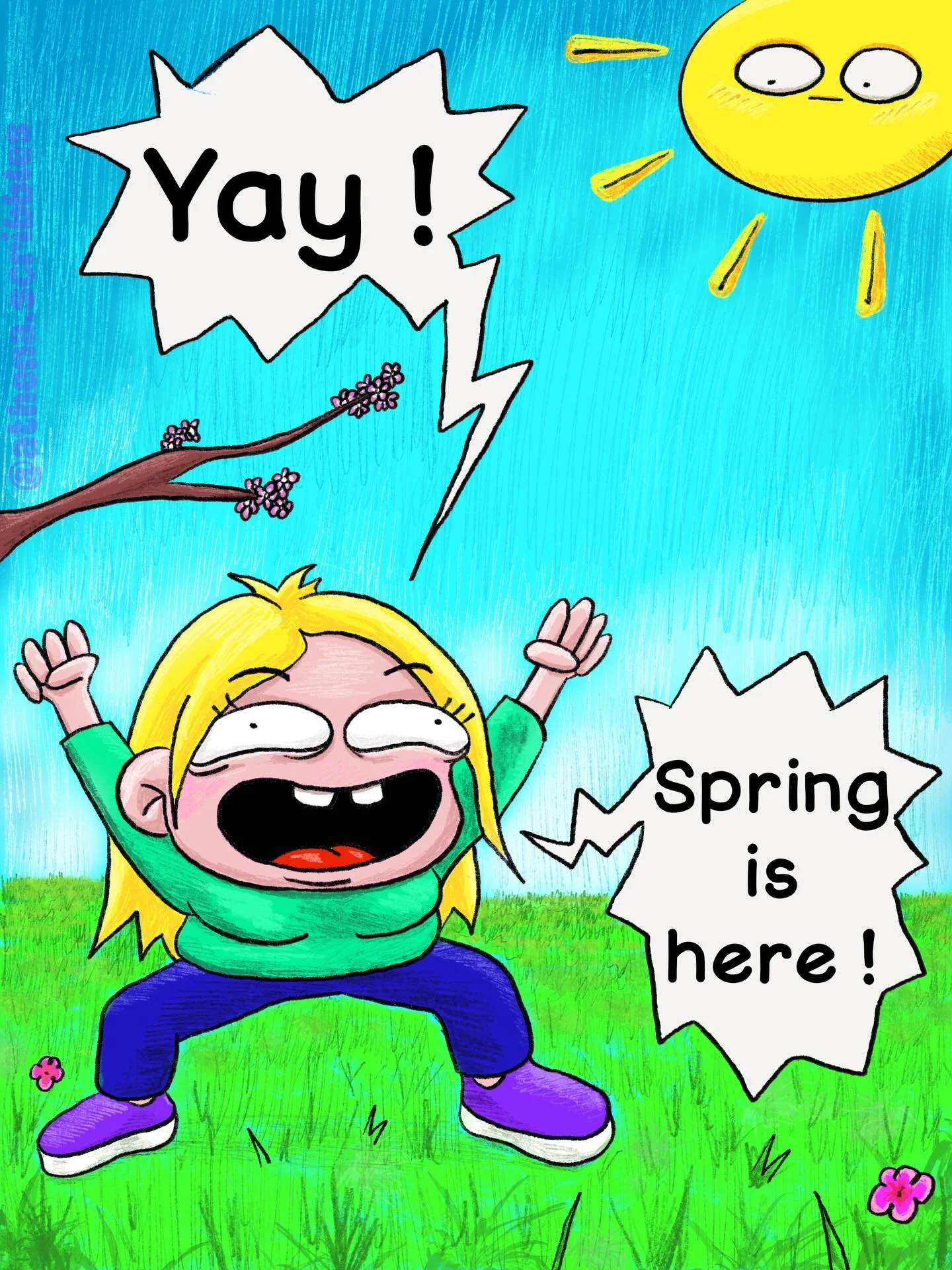 Ah, those delightful reproductive particles from male plants!
&mdash;&mdash;&mdash;&mdash;&mdash;&mdash;&mdash;&mdash;&mdash;
Ah les d&eacute;licieuses particules reproductrices des v&eacute;g&eacute;taux m&acirc;les !

#spring #comic