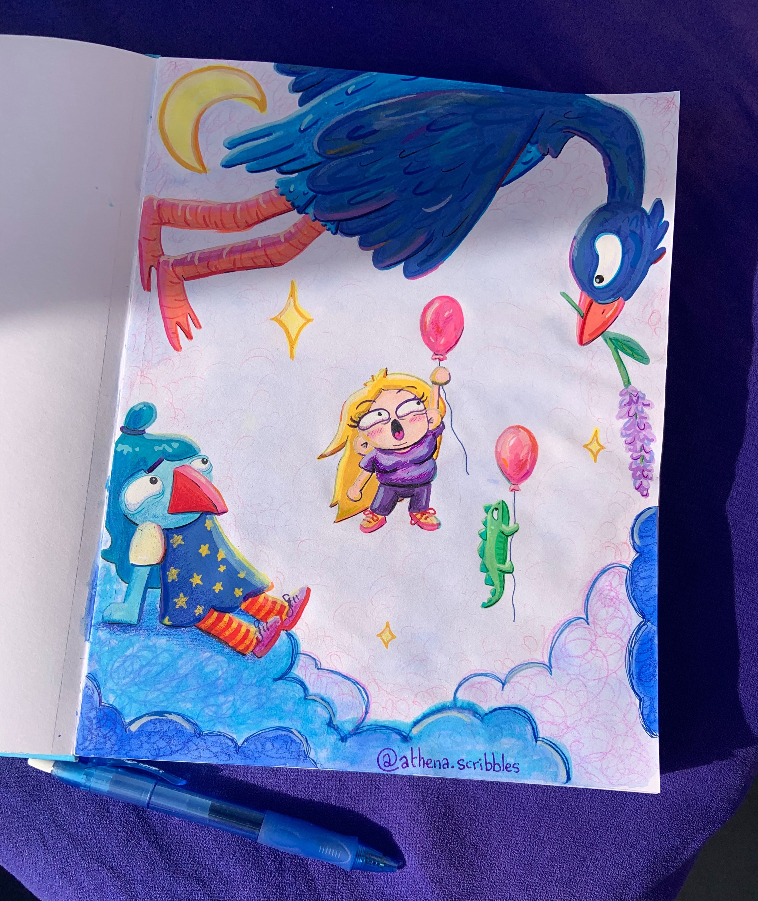 🎈Here&rsquo;s my entry for @jedessinejedessine #DTIYS challenge. If you don&rsquo;t know her, check out her account&mdash;she&rsquo;s a talented artist with a colorful world, endearing characters, and a unique style ⭐️
&mdash;&mdash;&mdash;&mdash;&m