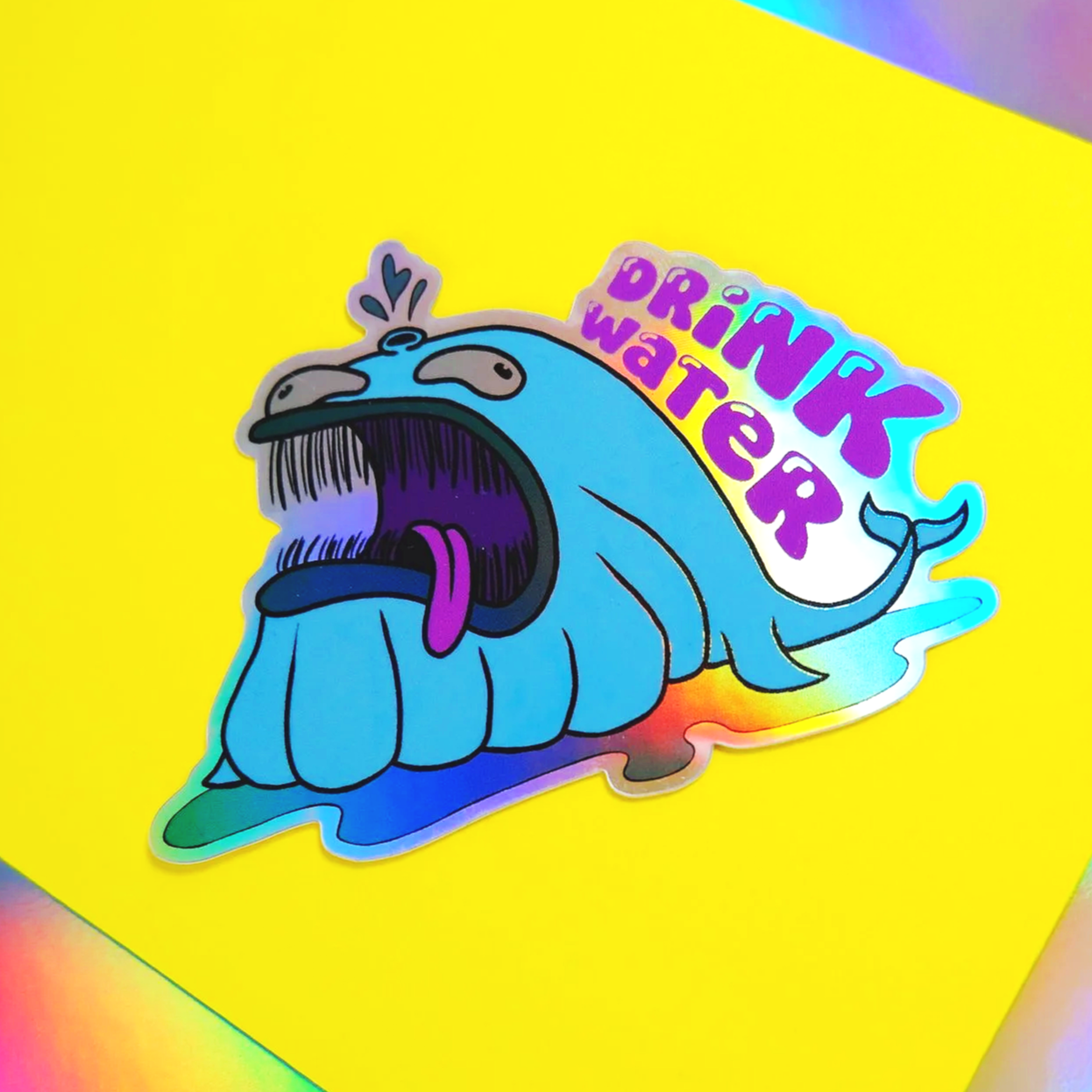 Sticker - Whale Drink Water