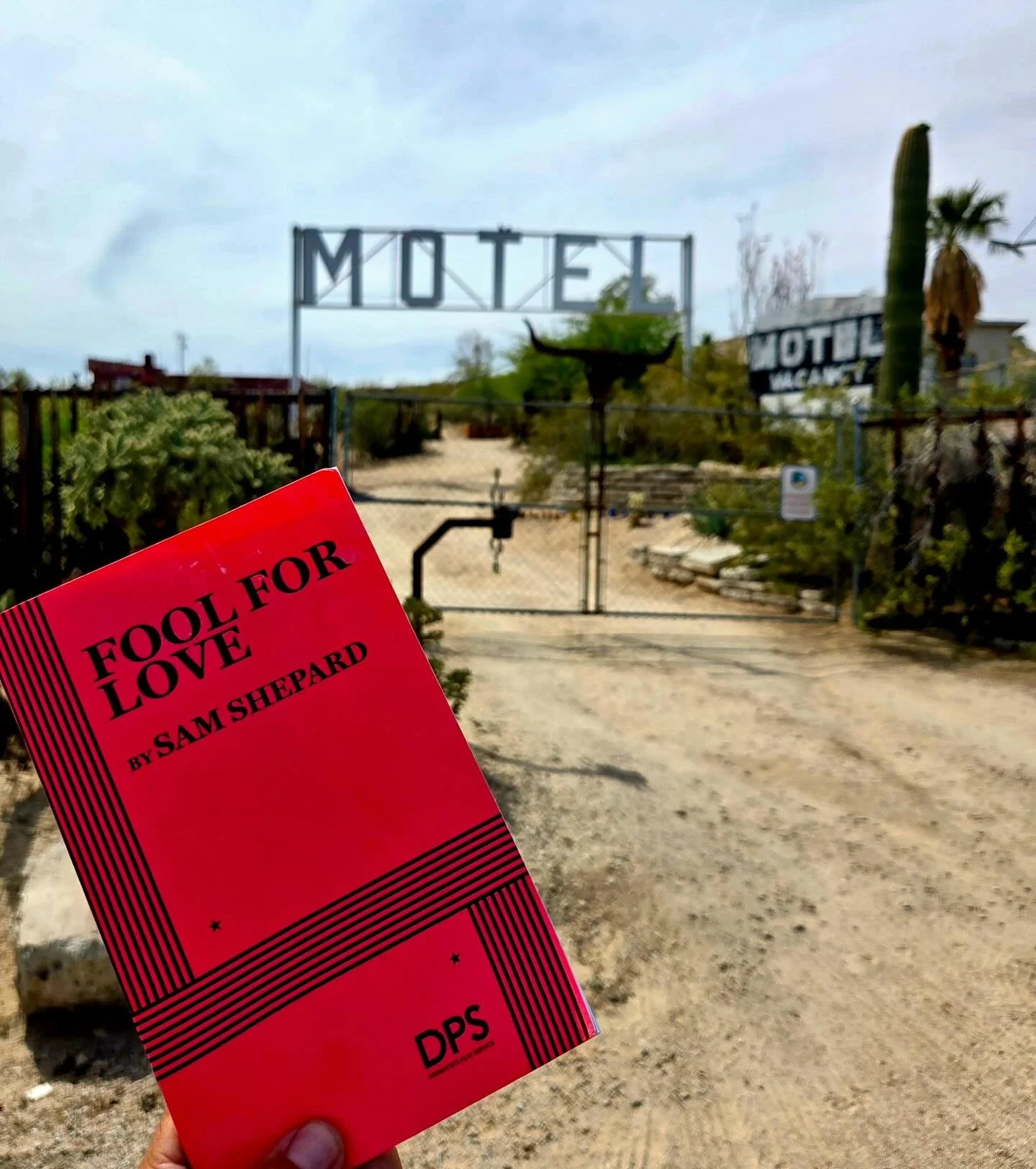 Signs. Desert dust. Something familiar. 🏜️

Deacon sent one. 📸 Kevin shared another. 📸
Lette had one that hit the same. 
Different motels, same feeling. 🔑

It&rsquo;s like the story found us before rehearsals even begin. 💫

We&rsquo;re already i