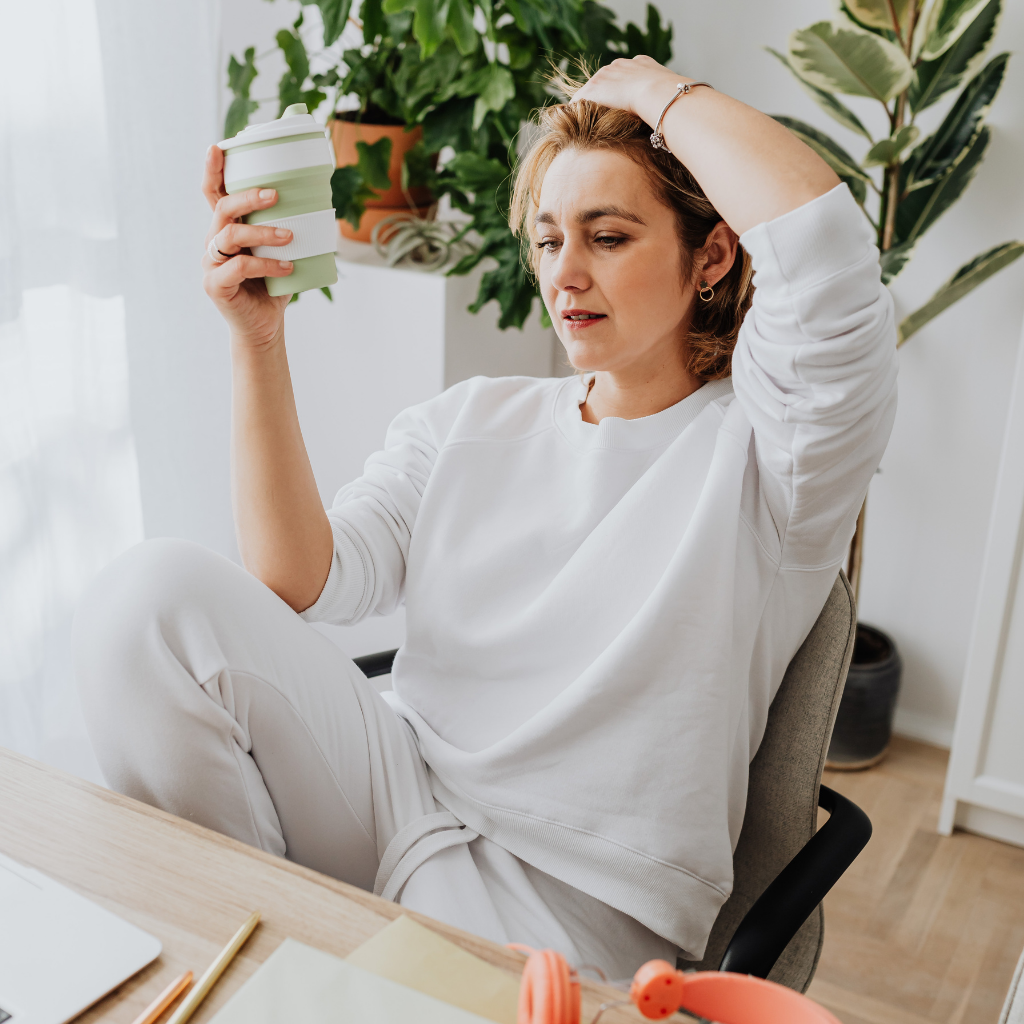 women feeling overwhelmed and stuck needed online therapy after dealing with grief. Seeking telehealth therapy in NJ.