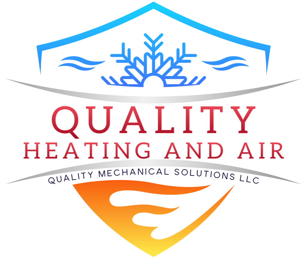 Logo for Qualcomm Healthcare and AI with a blue geometric emblem, bold red text, and a colorful stylized graphic element.