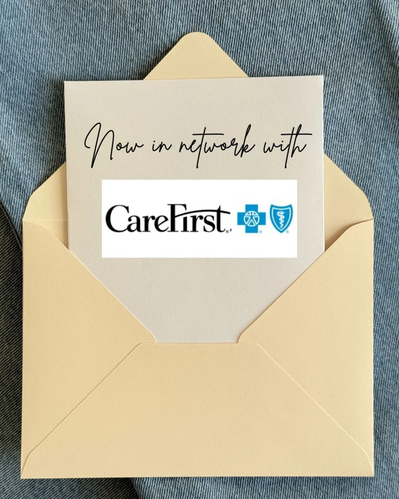 Come process your trauma, you&rsquo;re now invited to use your insurance 💌 Evermore Therapy &amp; Wellness is in network with CareFirst BlueCross BlueShield 🩵