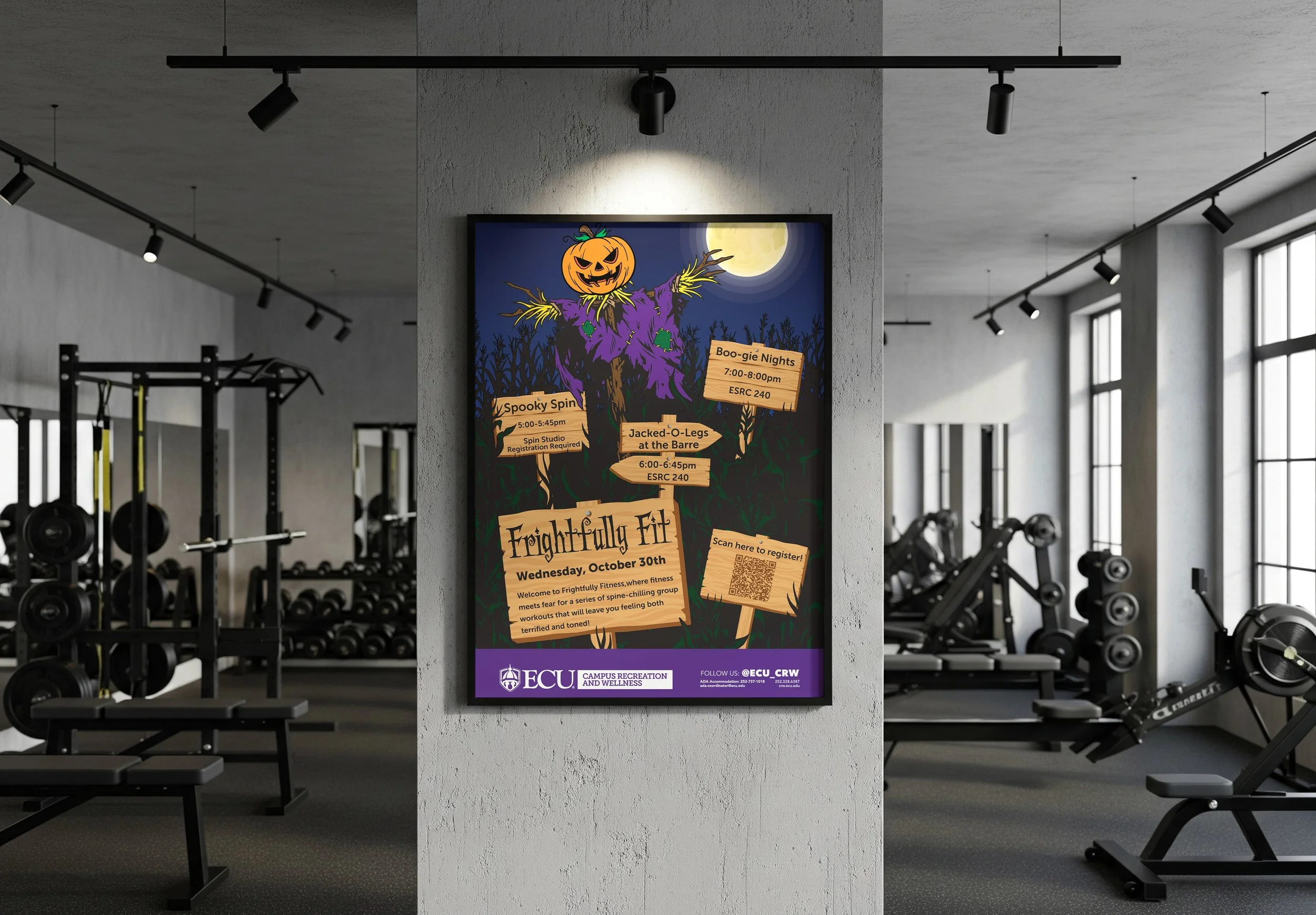 Frightfully Fit Poster Mockup