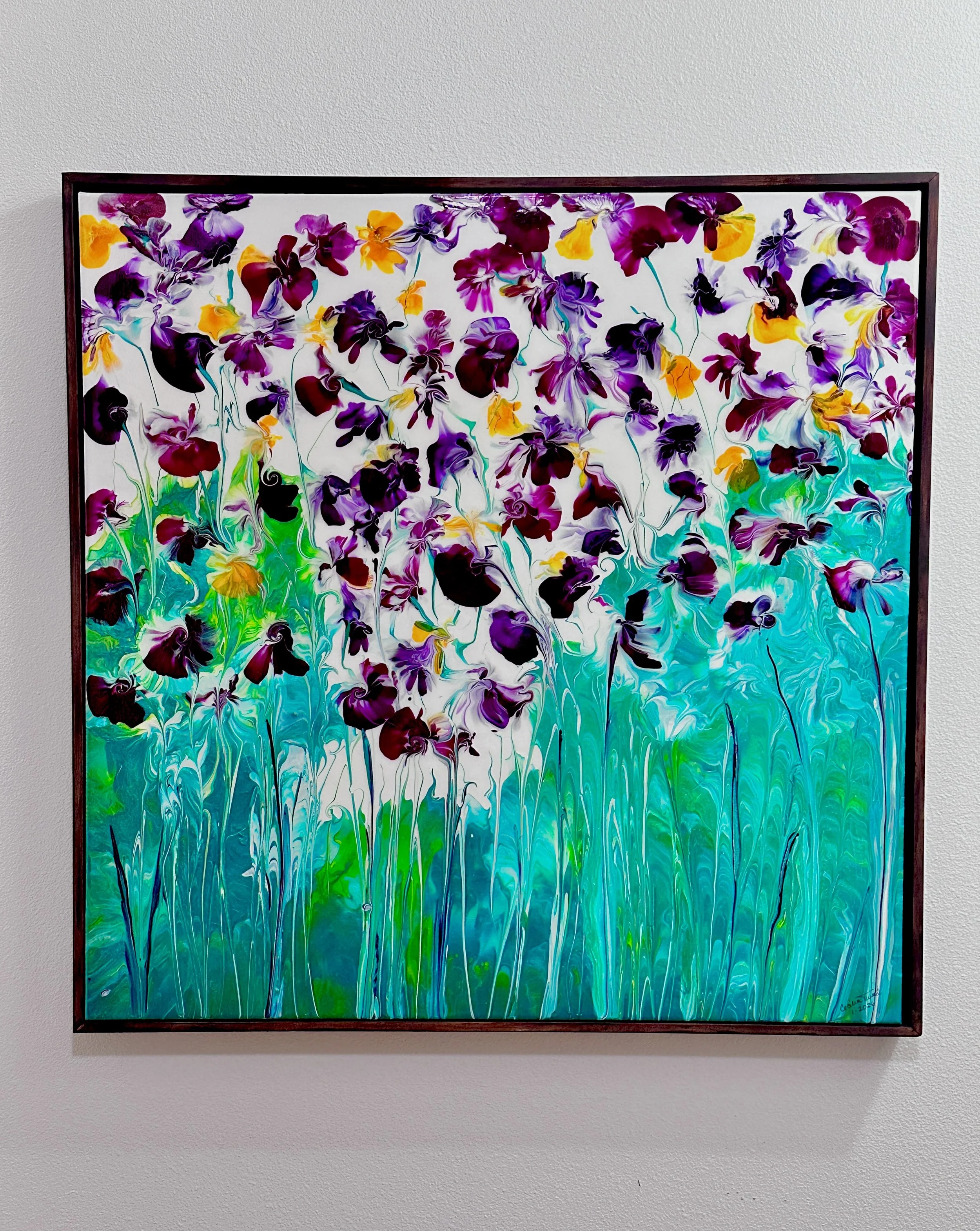 Blooming Oasis Acrylic Art
