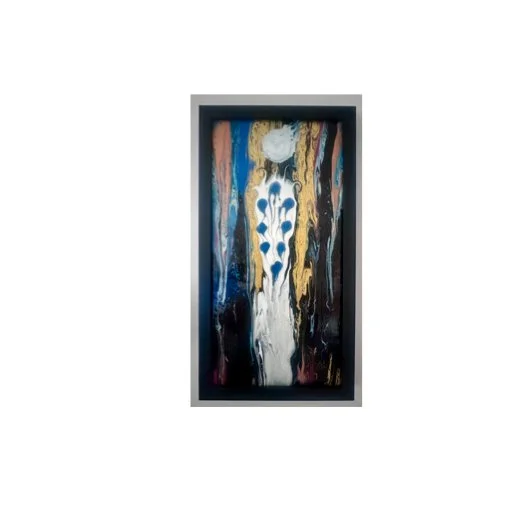 12x24 Framed pair of colorful spirit people